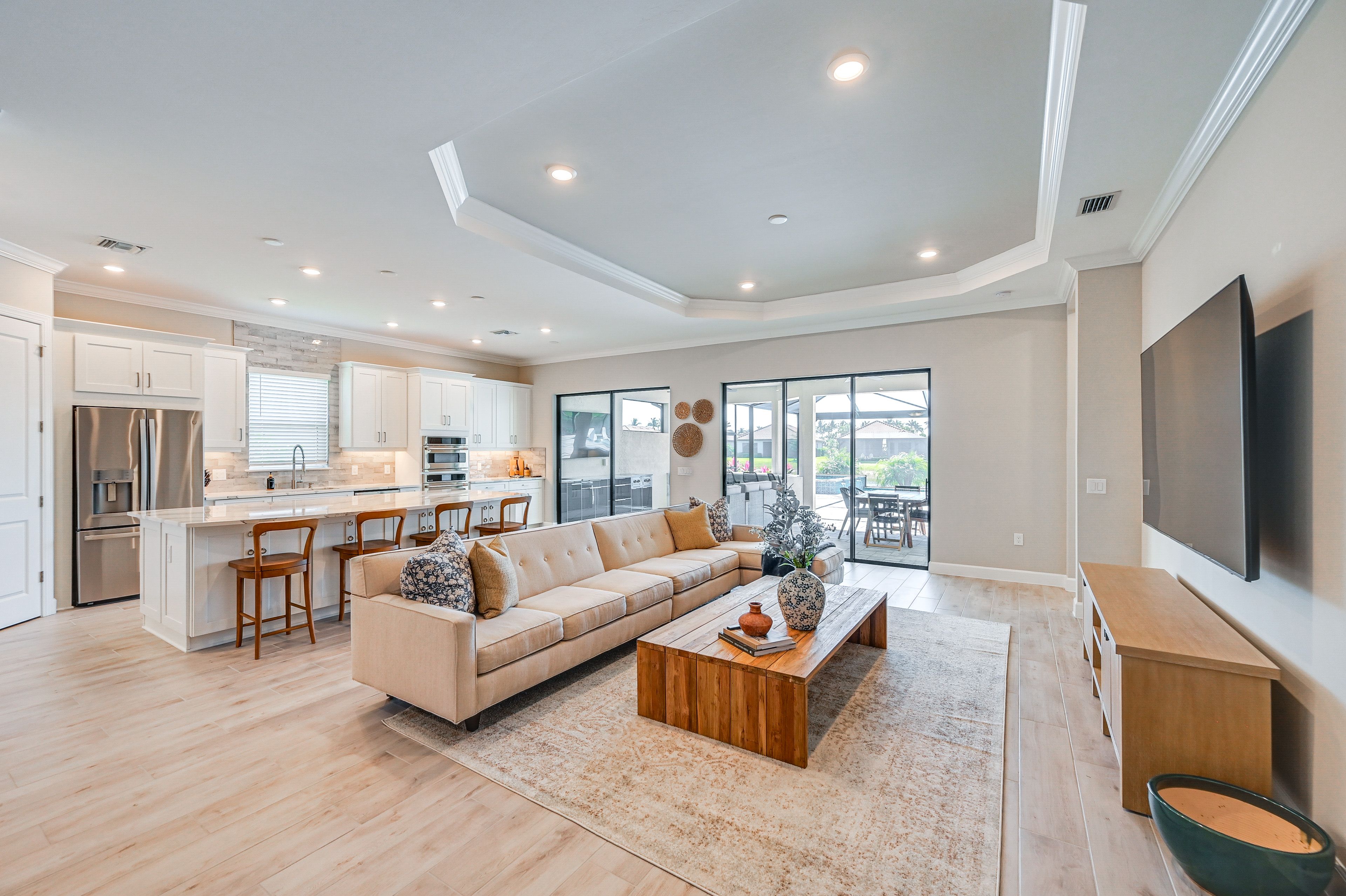 Living Room | Single-Story Home | Smart TV | Central A/C & Heat
