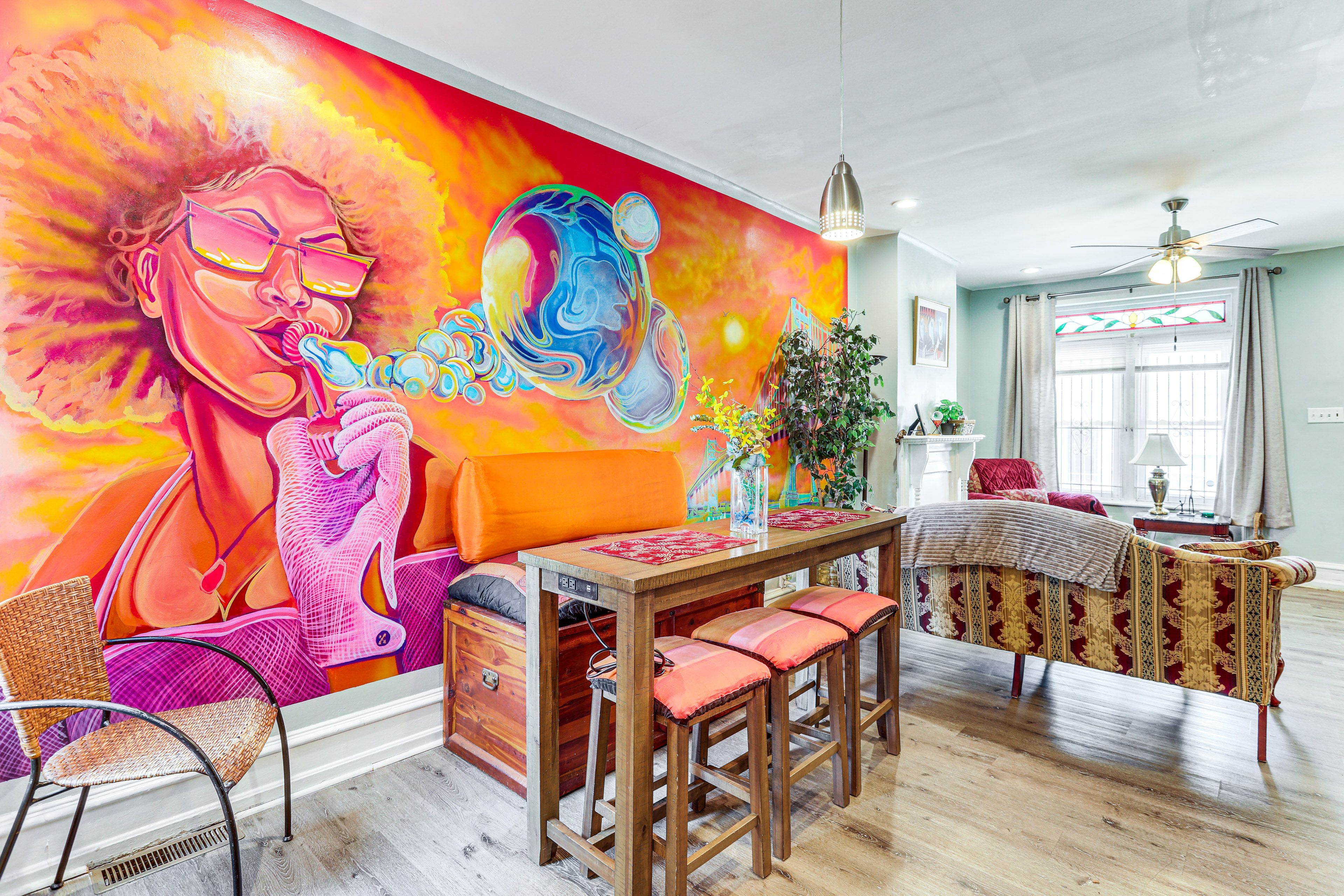 Philadelphia Vacation Rental | 3BR | 1.5BA | 1,060 Sq Ft | 5 Steps to Enter