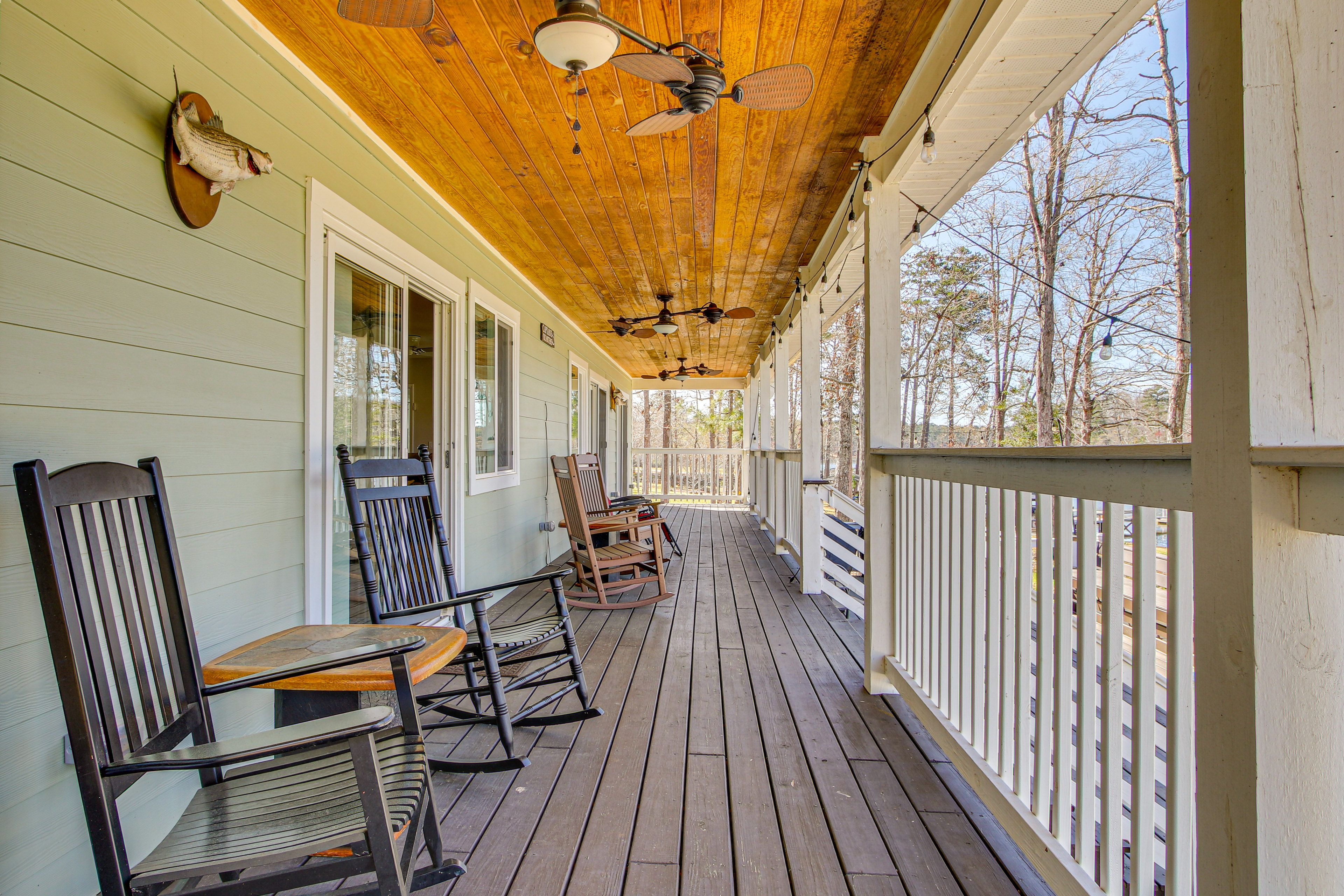 Rear Deck | Rocking Chairs | Lake View
