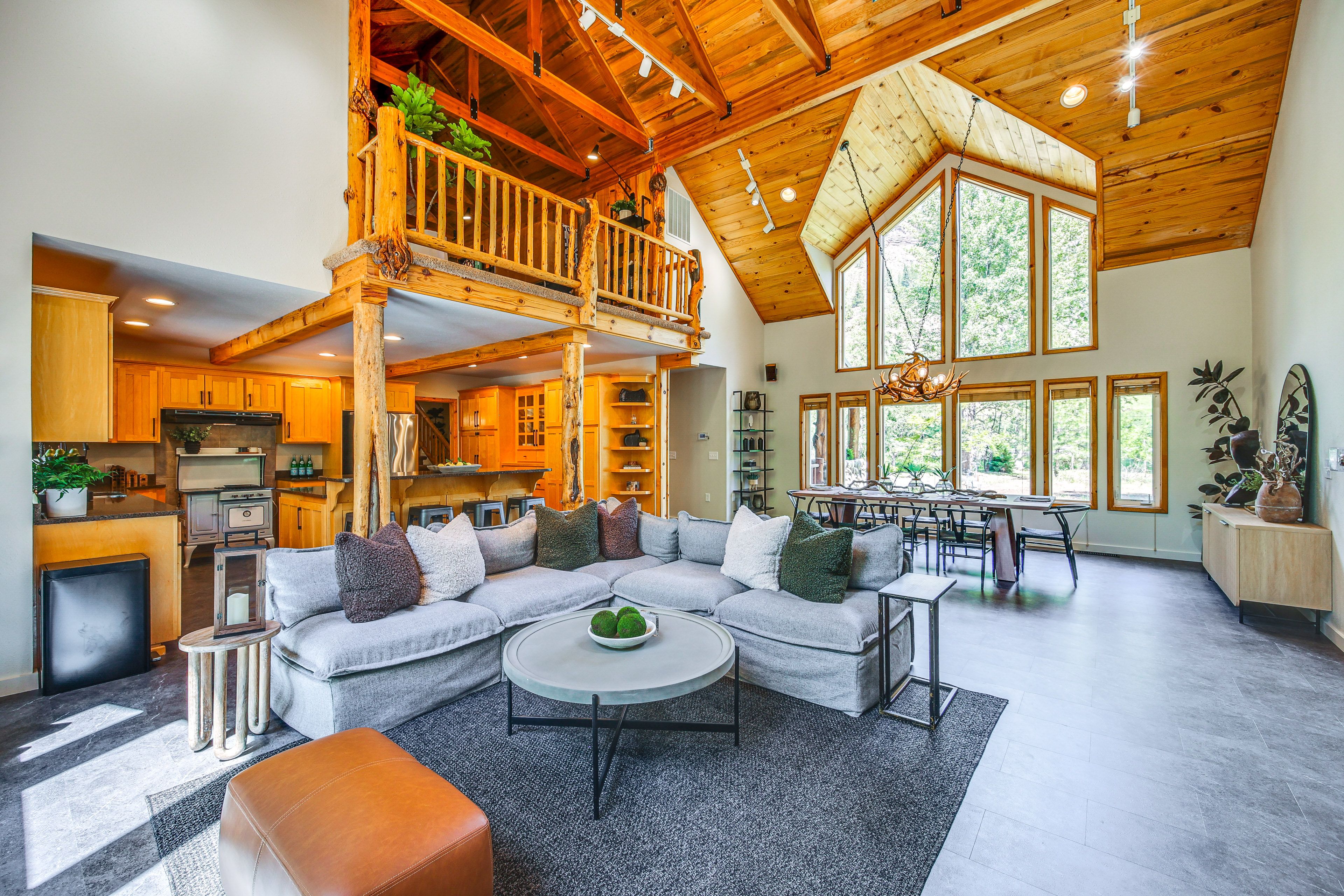 Living Room | Smart TV | Decorative Wood-Burning Stove | 1st Floor