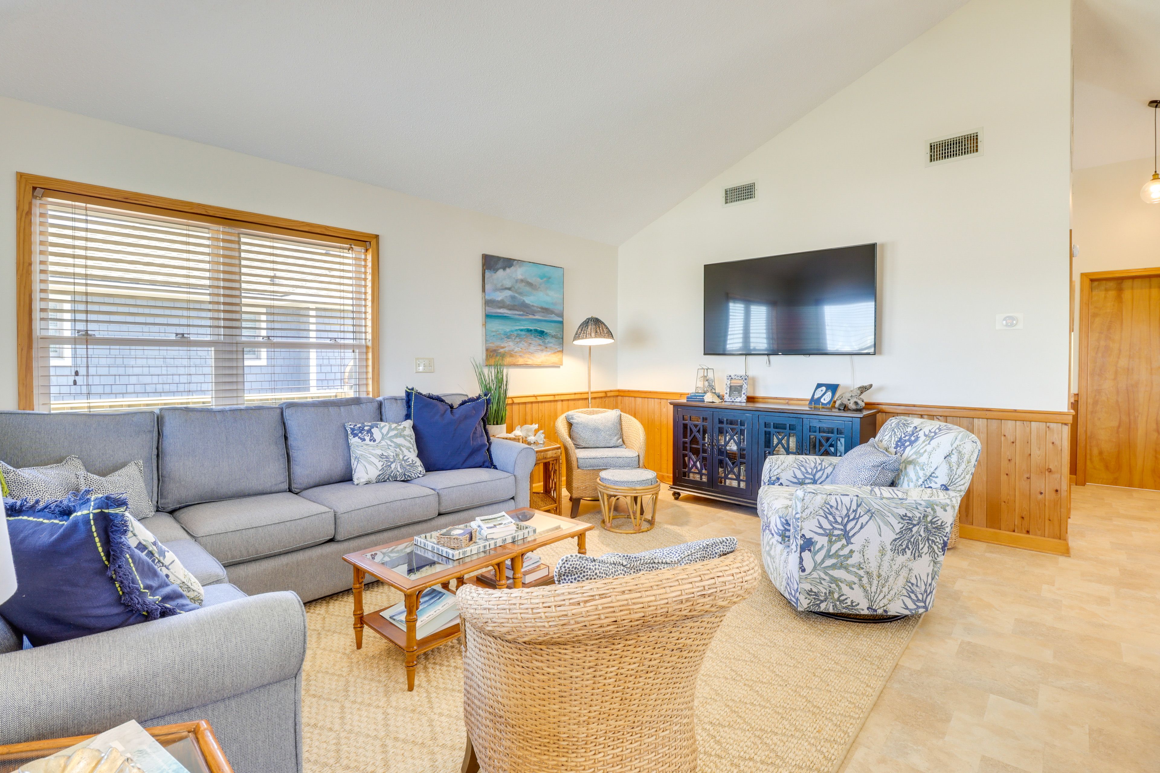 Kitty Hawk Vacation Rental | 4BR | 3BA | 1,600 Sq Ft | Stairs Required