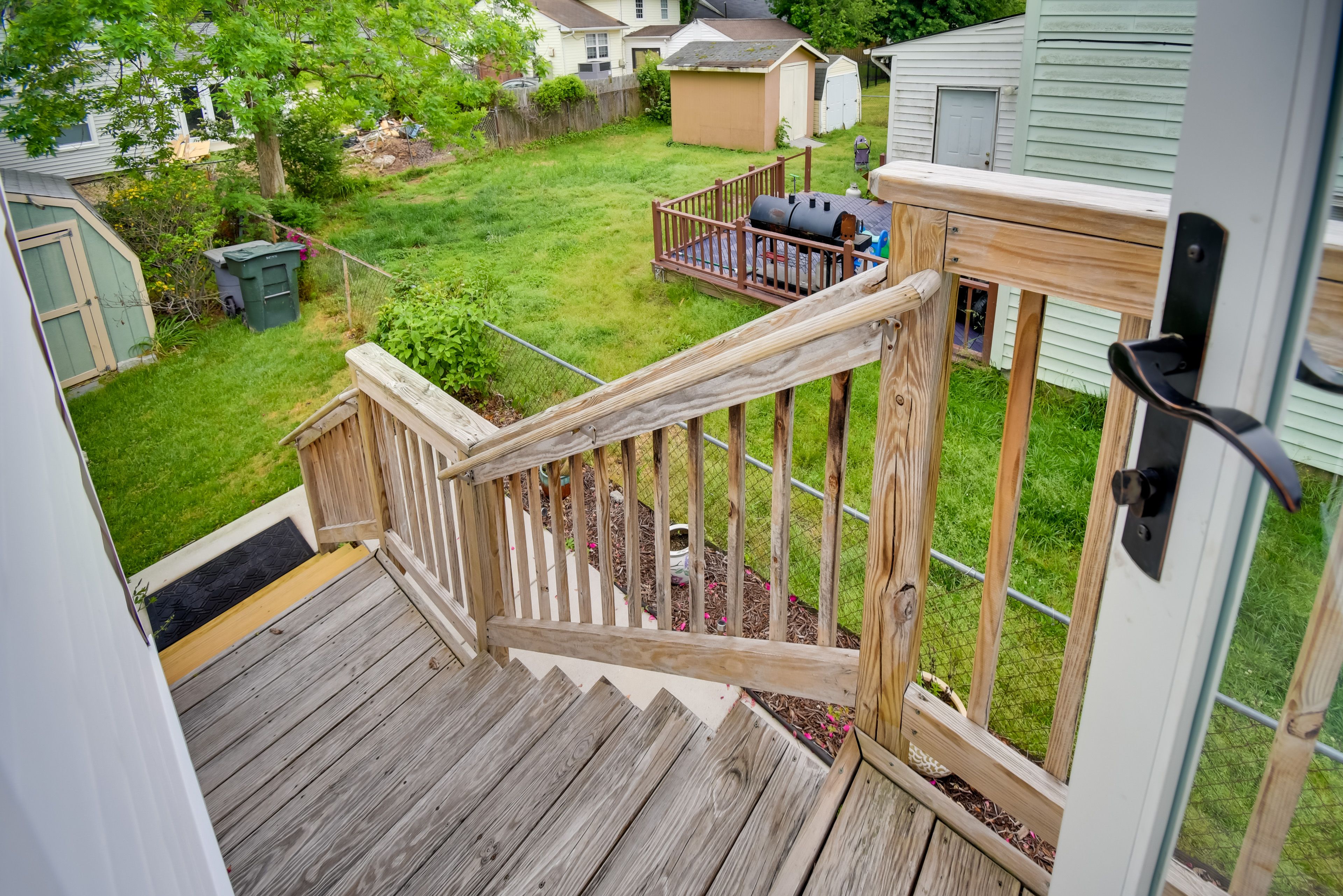 Stairs to Backyard