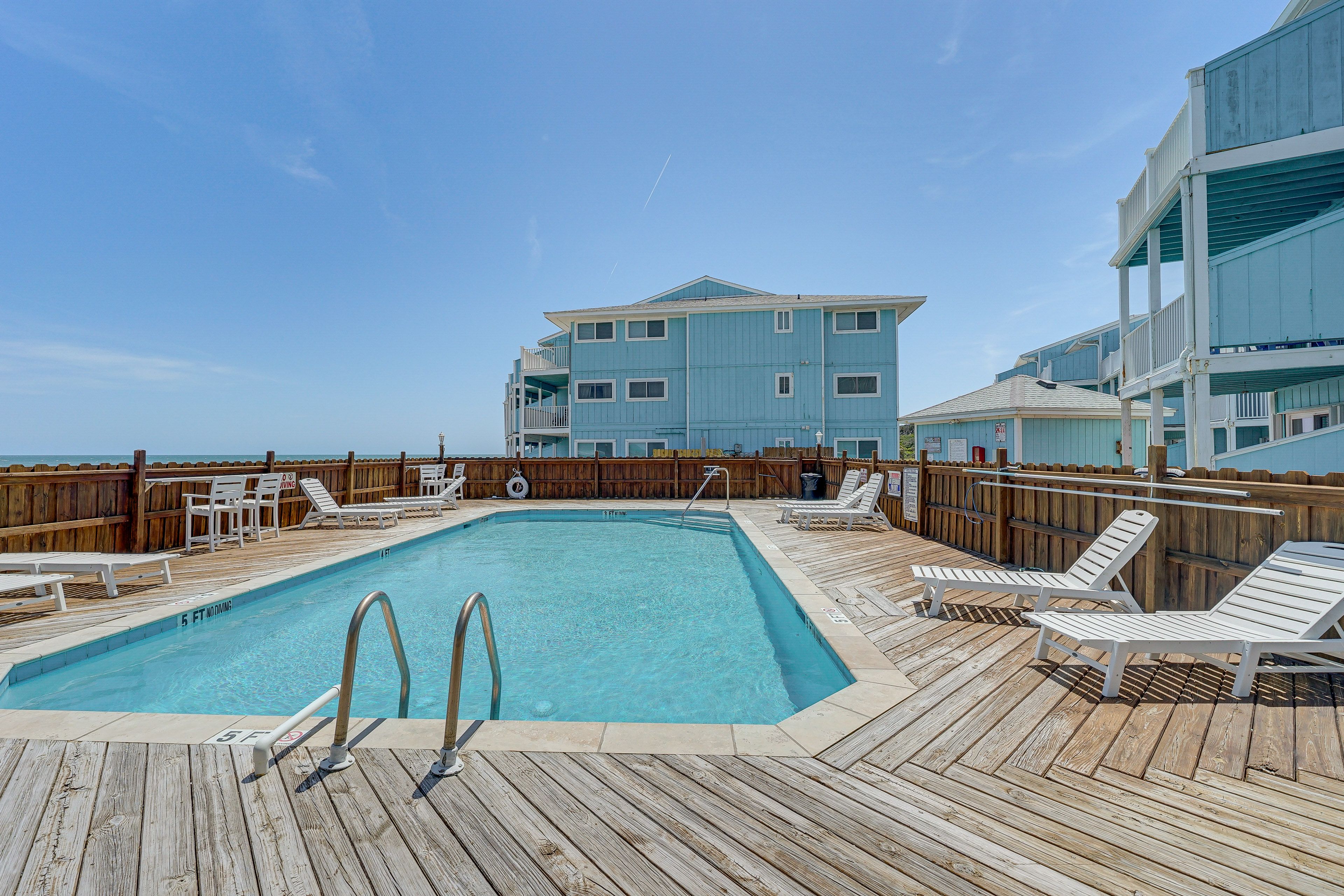 Kure Beach Vacation Rental | 1BR | 1BA | 2 Flights Stairs Required | 800 Sq Ft