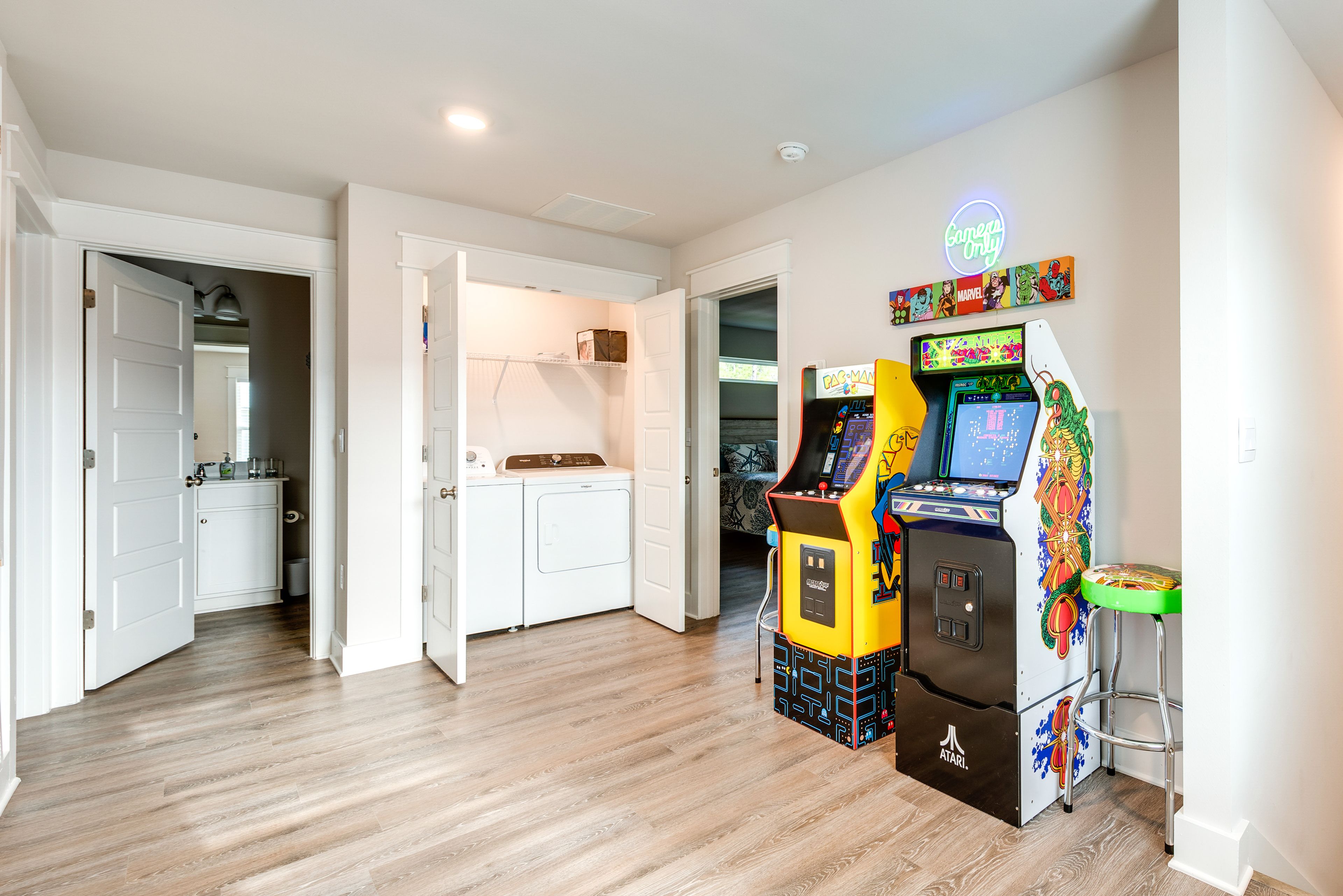 Loft | Washer & Dryer | Arcade Machines