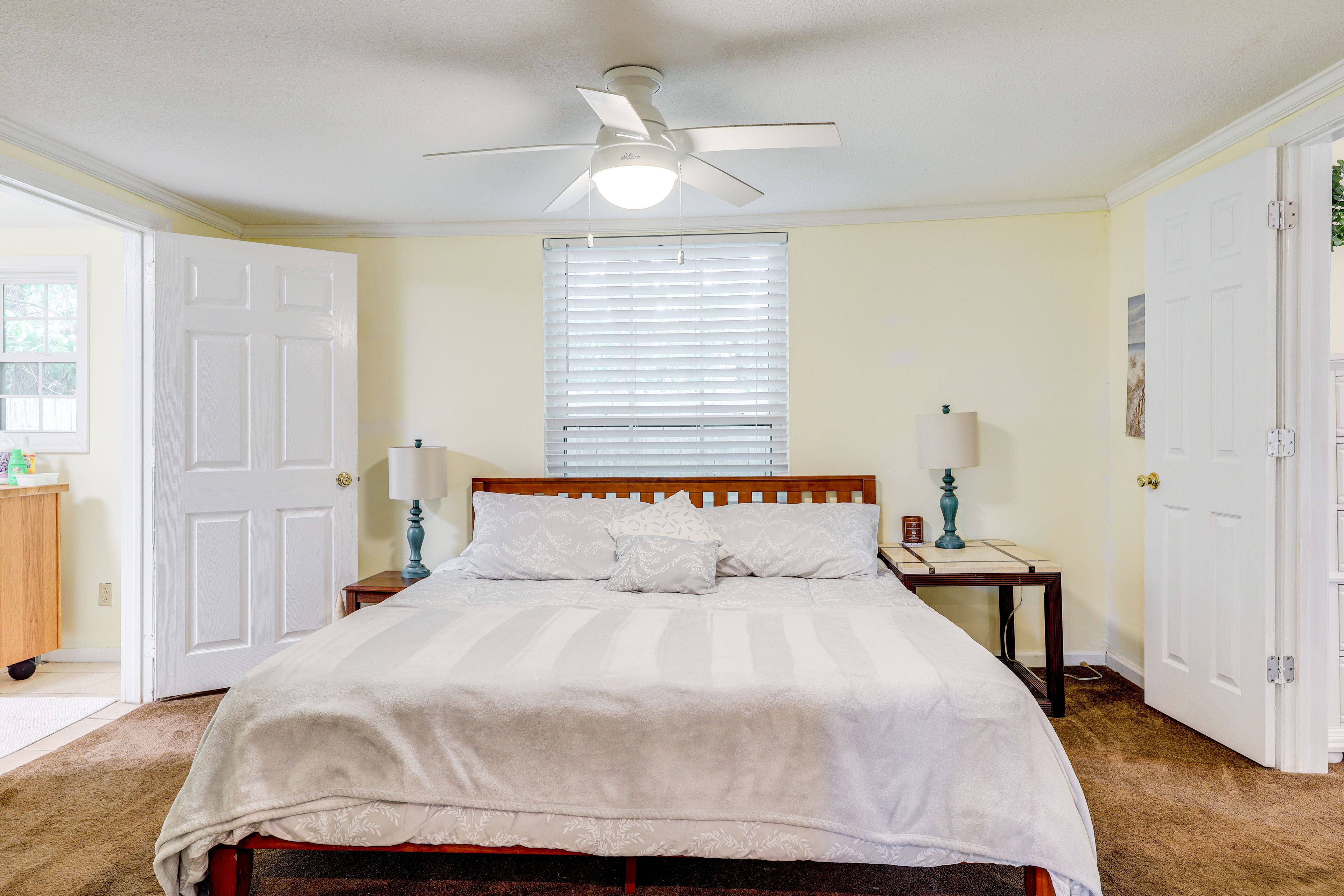 Bedroom 1 | King Bed | Linens Provided | 1st Floor