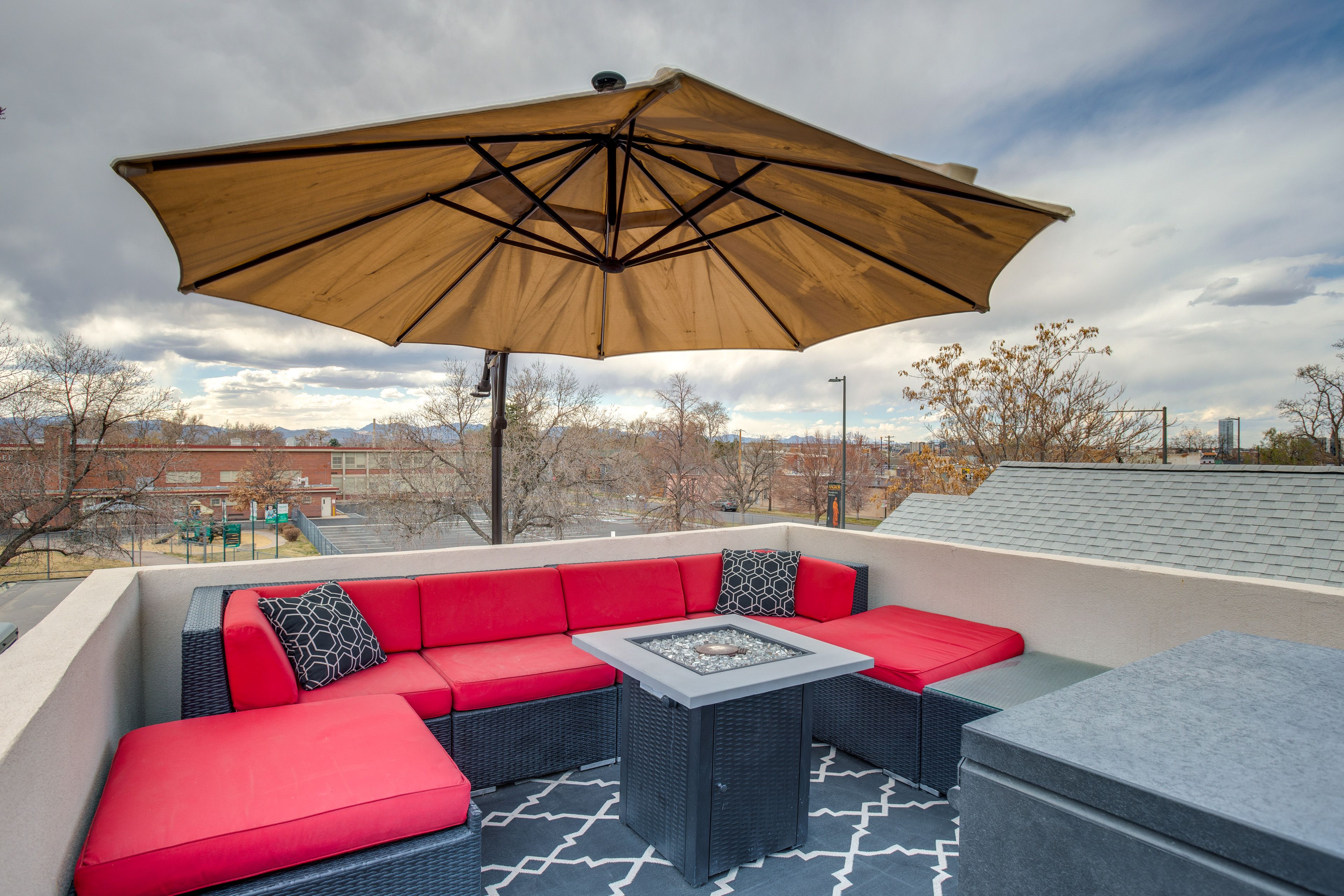 Rooftop Deck | Mountain & City View | Gas Fire Pit