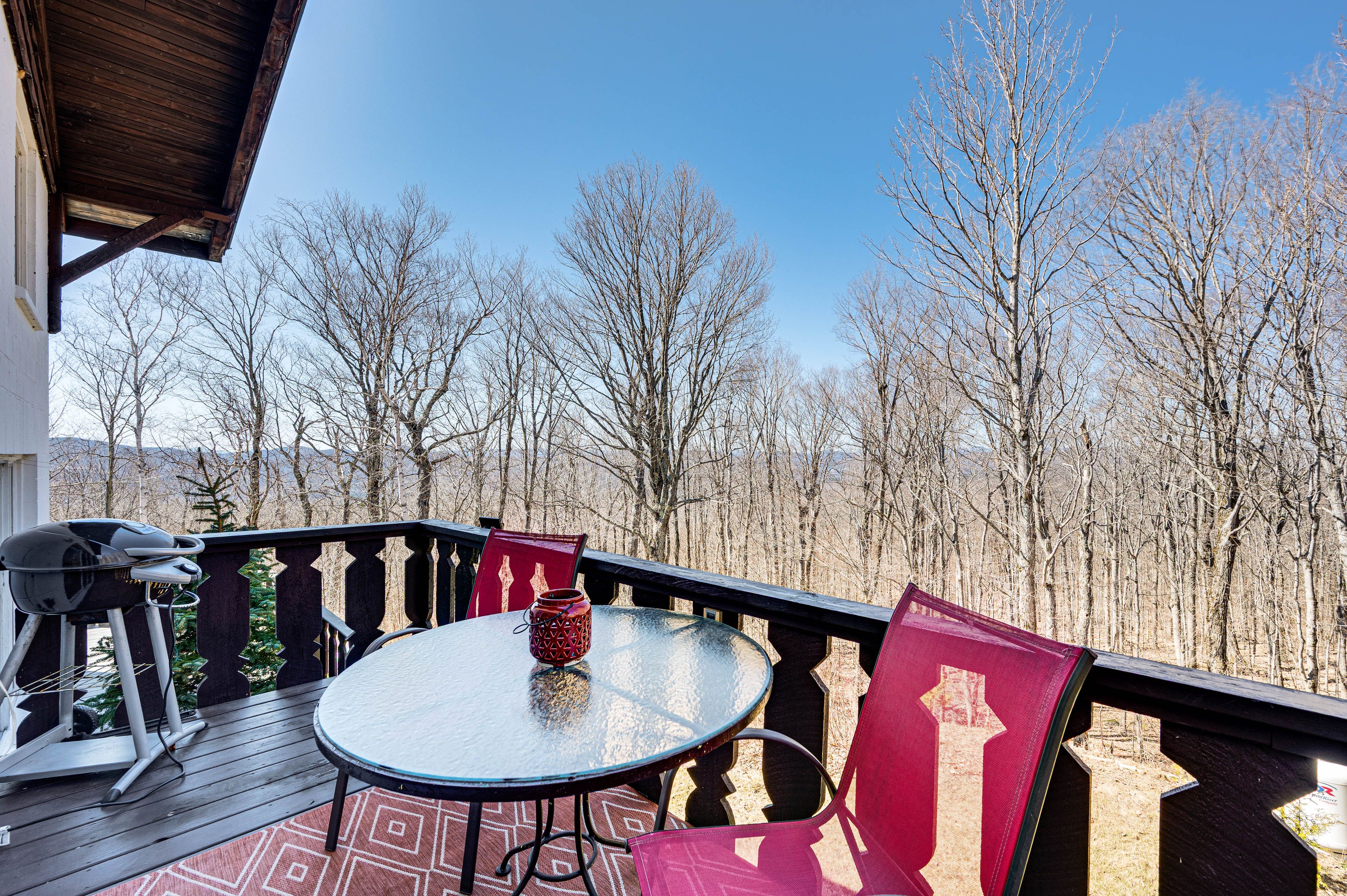 Townhome Exterior | Back Deck | Mountain Views