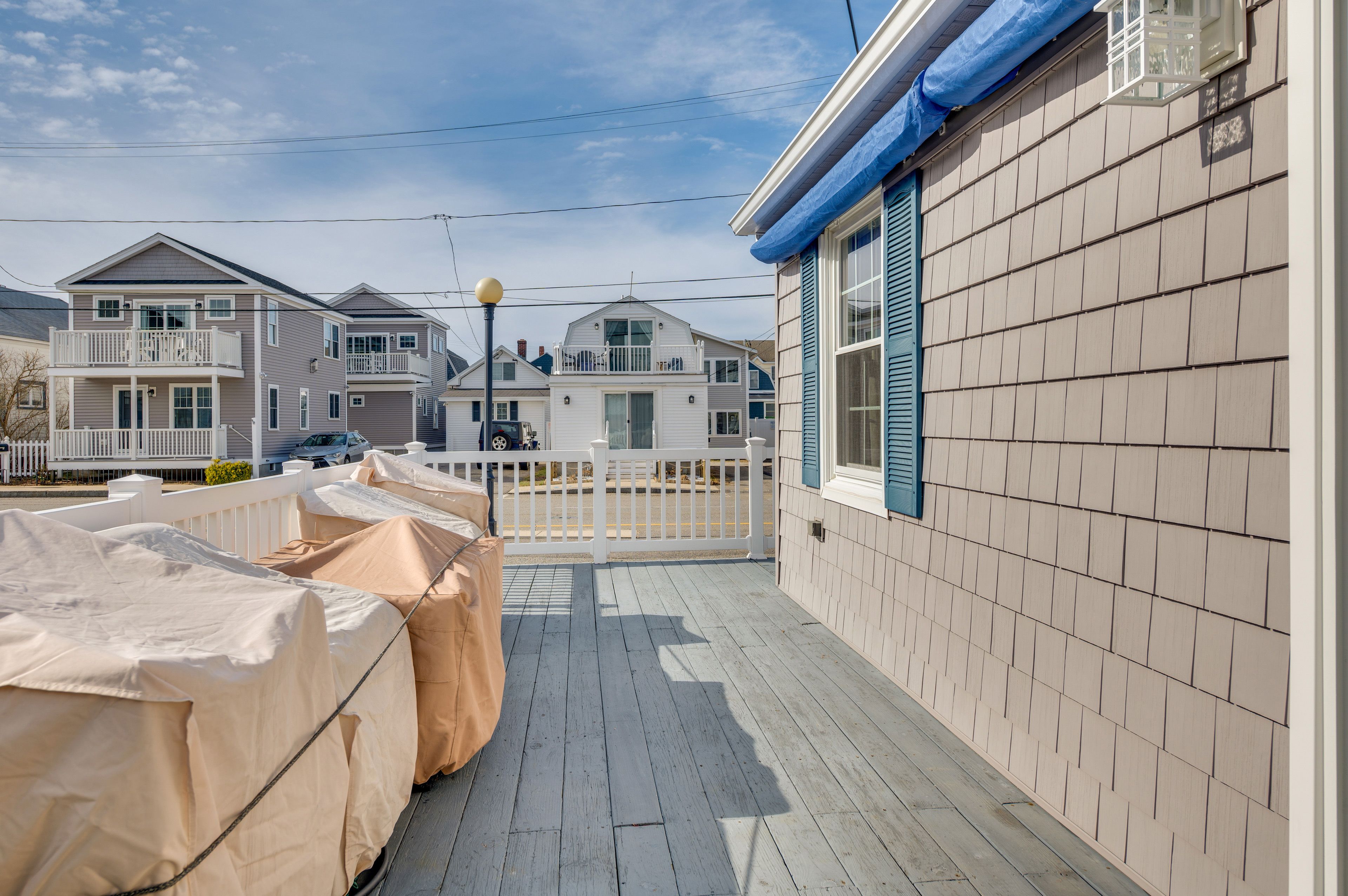 Cottage Exterior | Deck w/ Seasonal Seating | Gas Grill