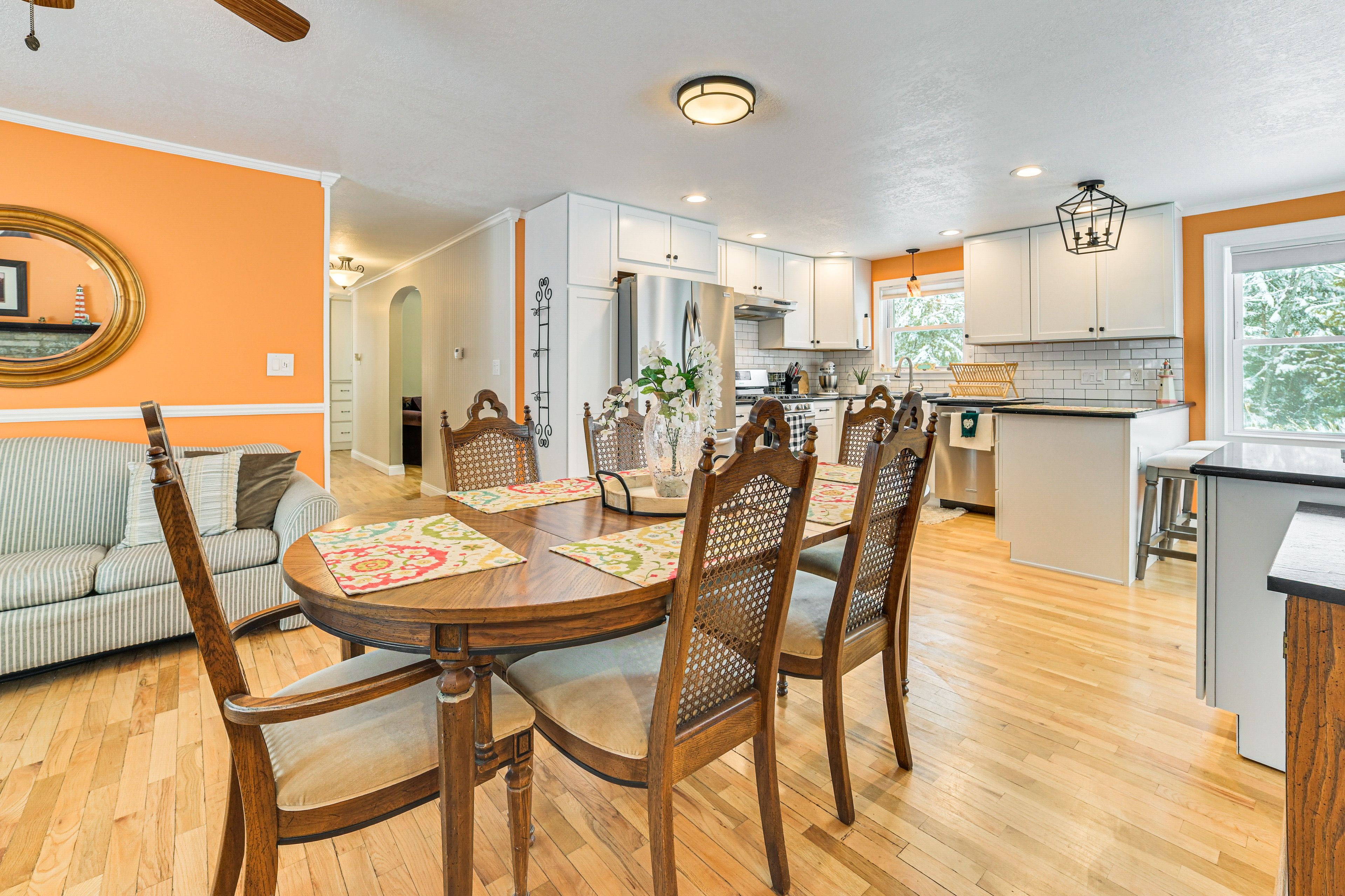 Dining Area | Main Level | Gas Fireplace