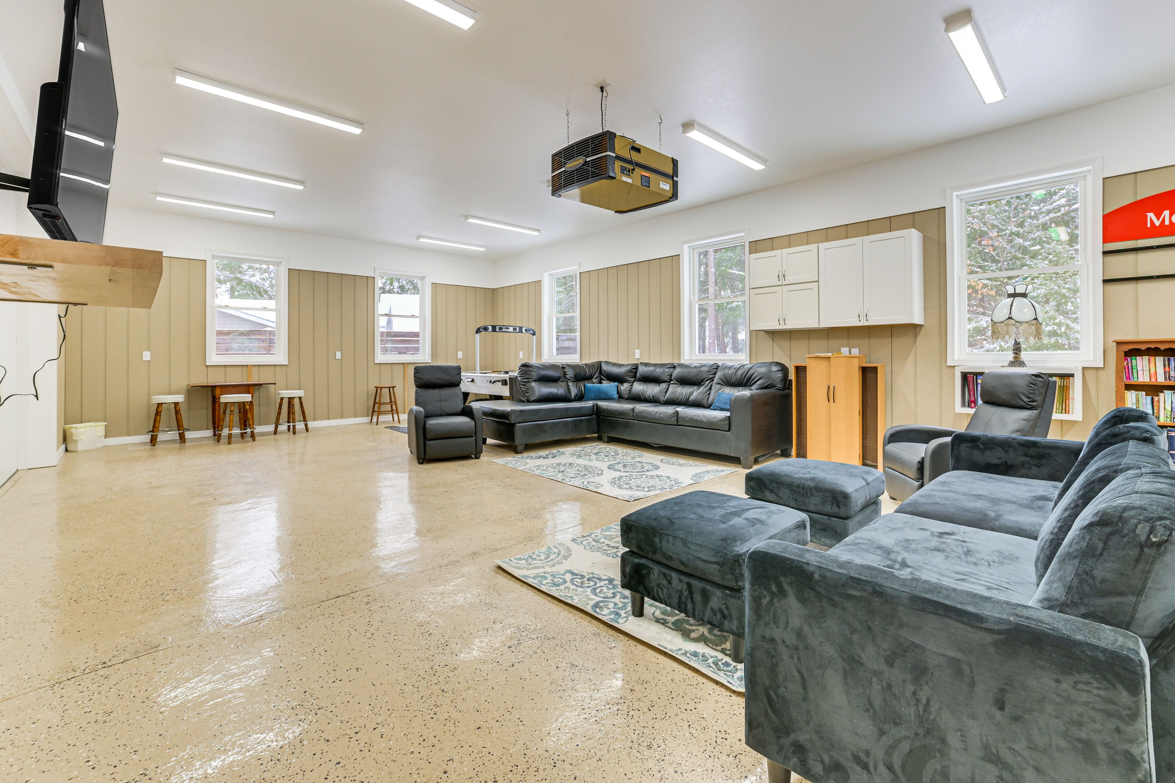 Game Room | Lower Level | Futon | Air Hockey Table | Smart TV