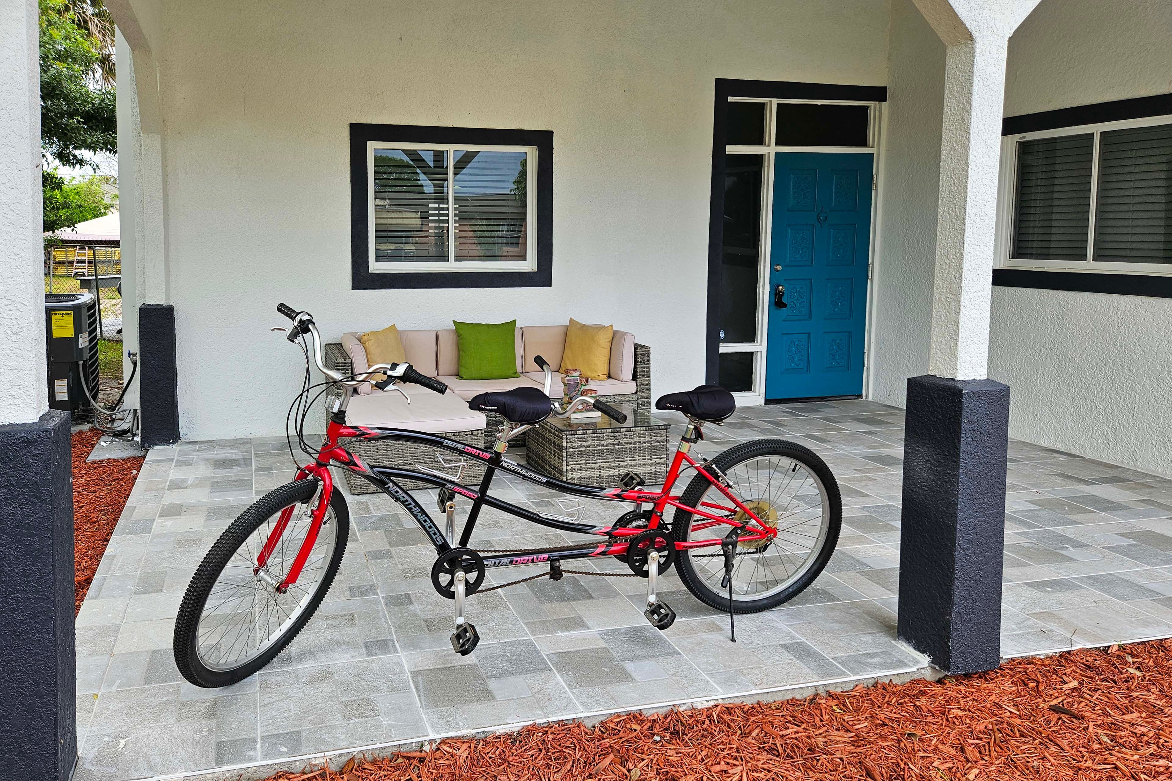 Tandem Bicycle Provided