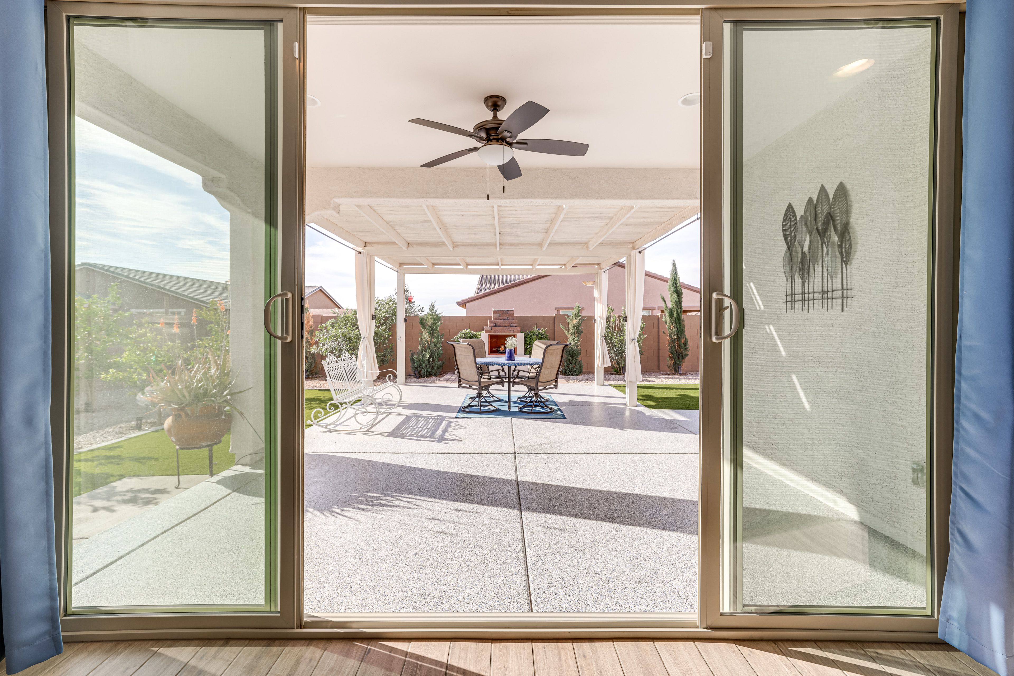 Covered Patio | Dining Area | Outdoor Fireplace
