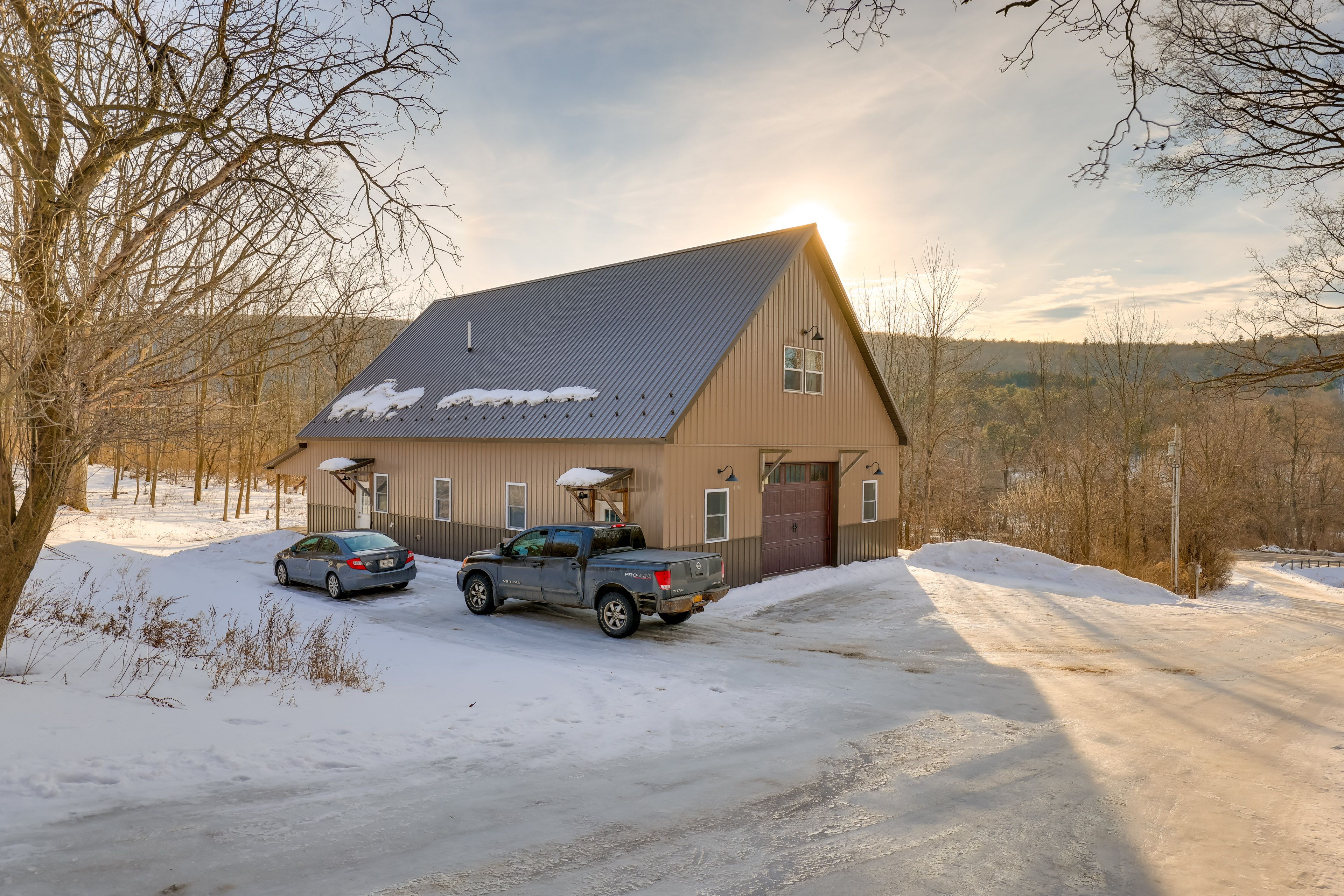 Barn Exterior | 2-Story Converted Barn | Mountain View