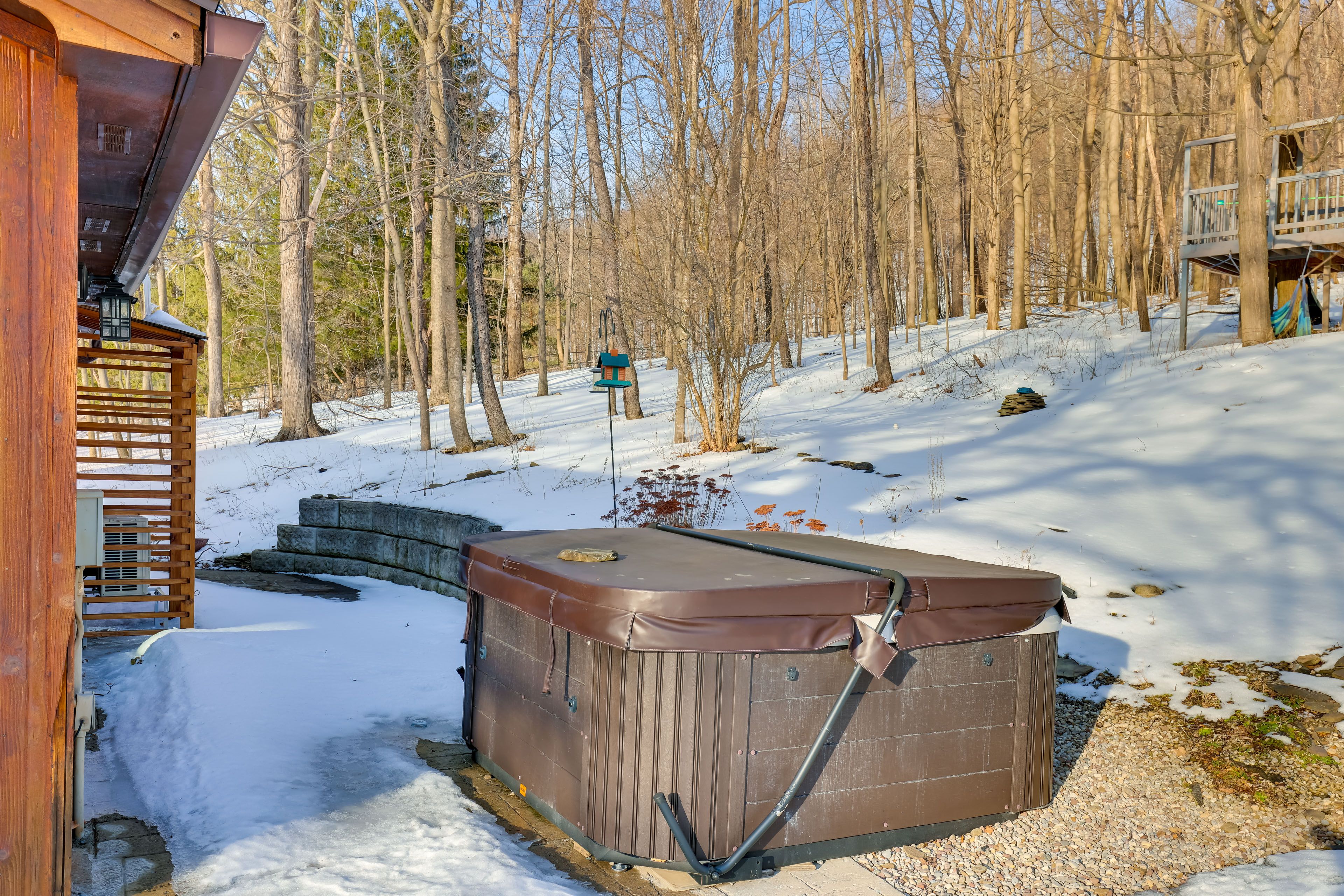 Main House Exterior | Private Hot Tub