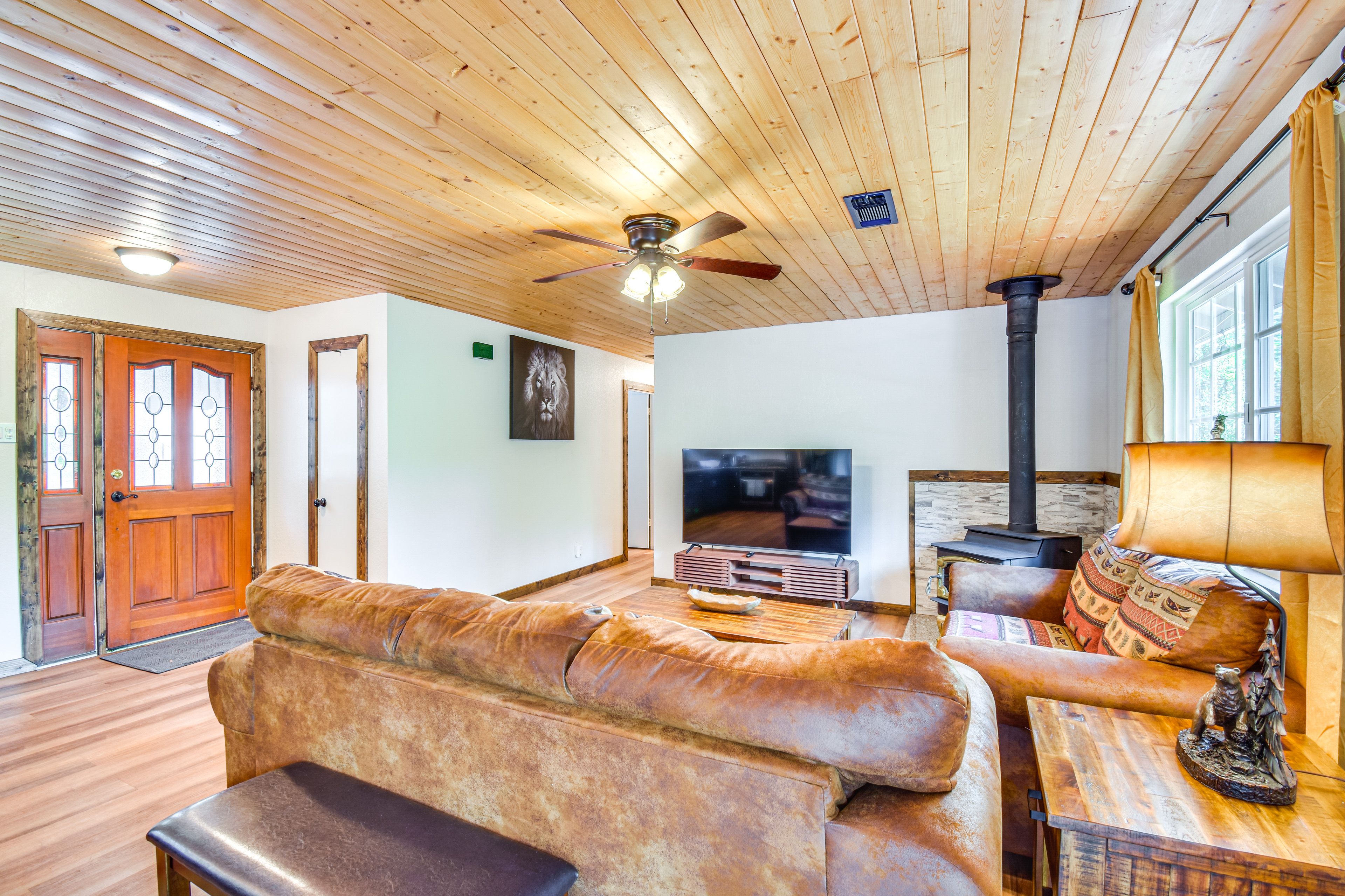 Dine and unwind in this inviting open-concept space