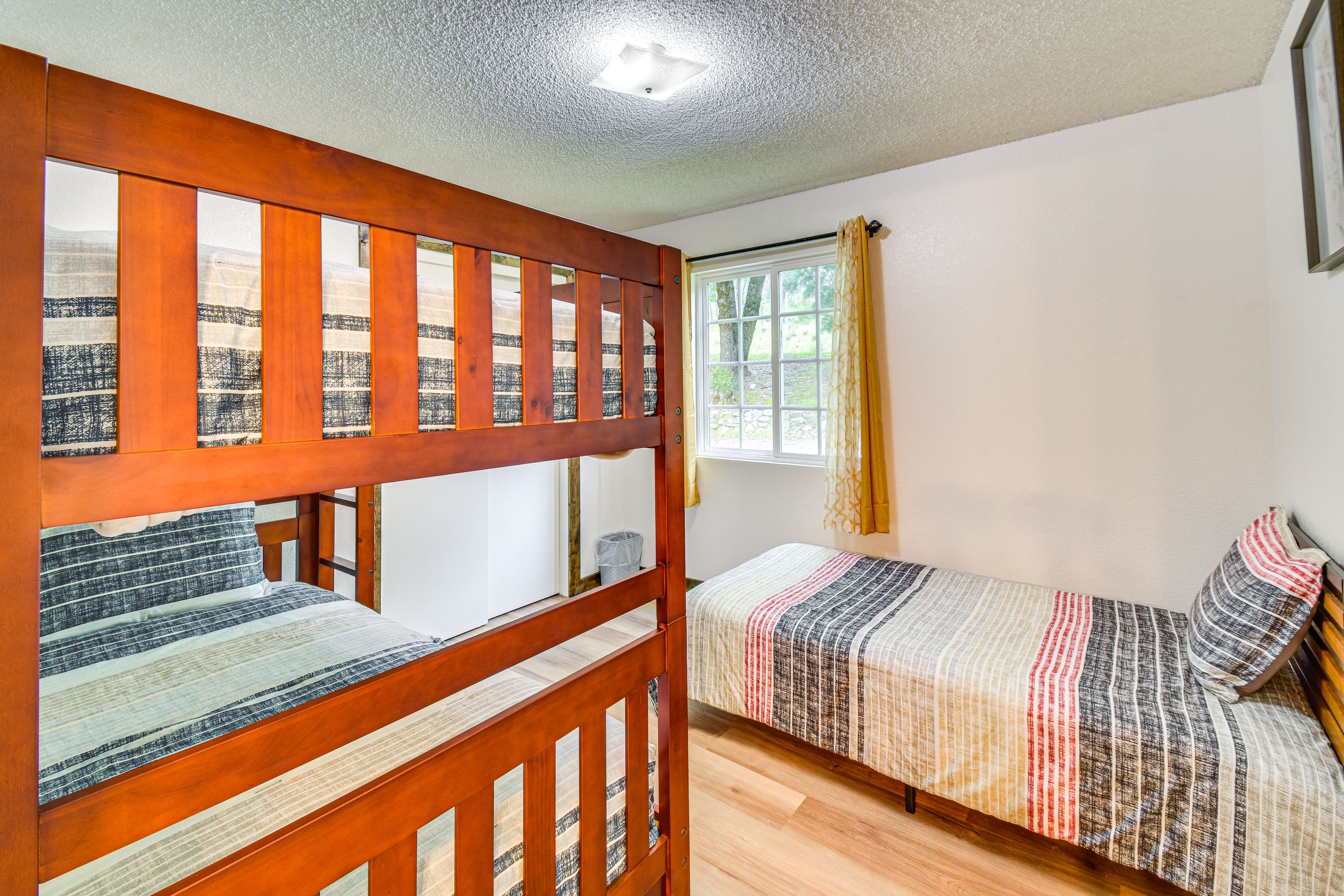 Bedroom 3 with twin/twin bunk bed, and twin bed