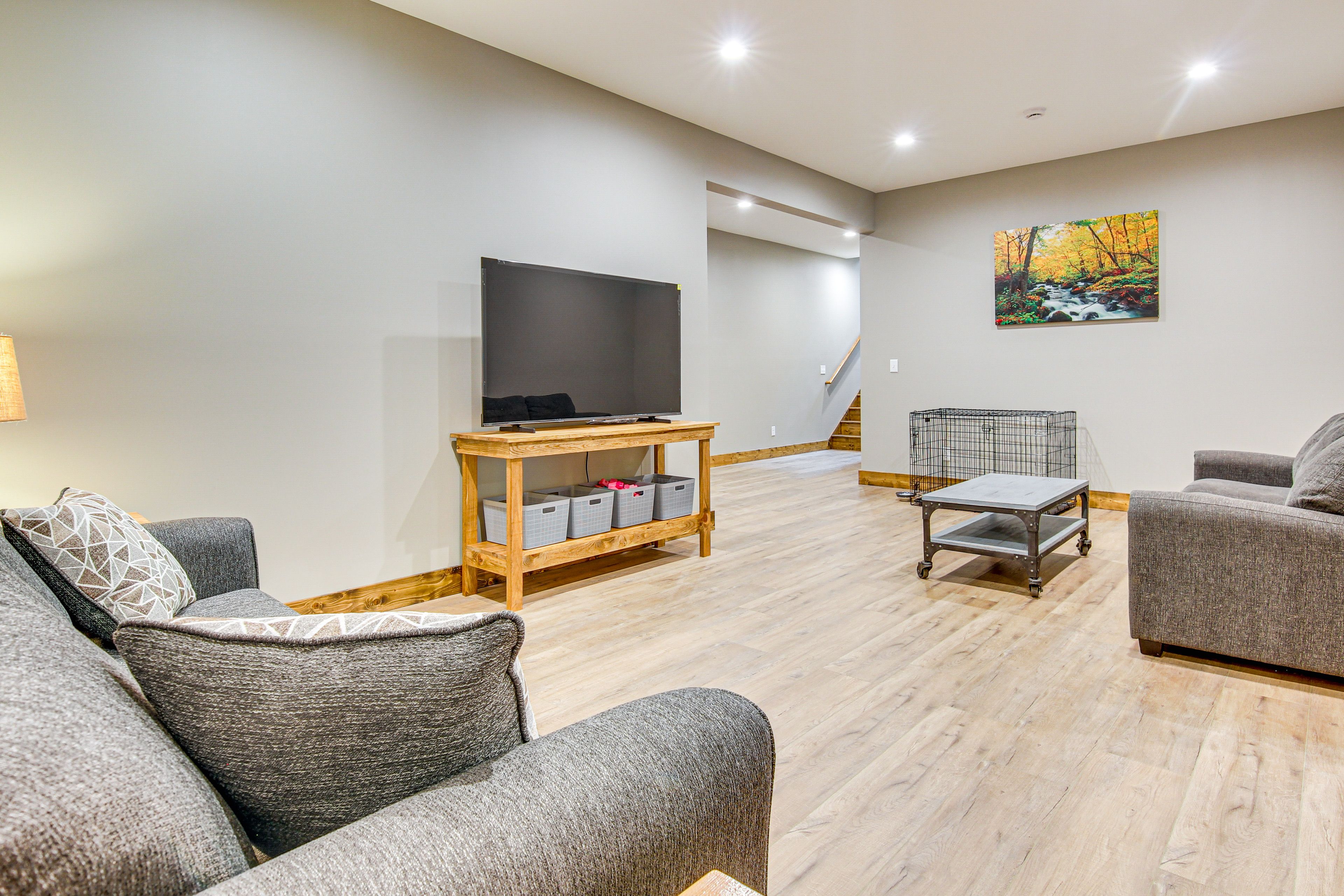 Sitting Room | Lower Floor | 2 Queen Sleeper Sofas | Free WiFi