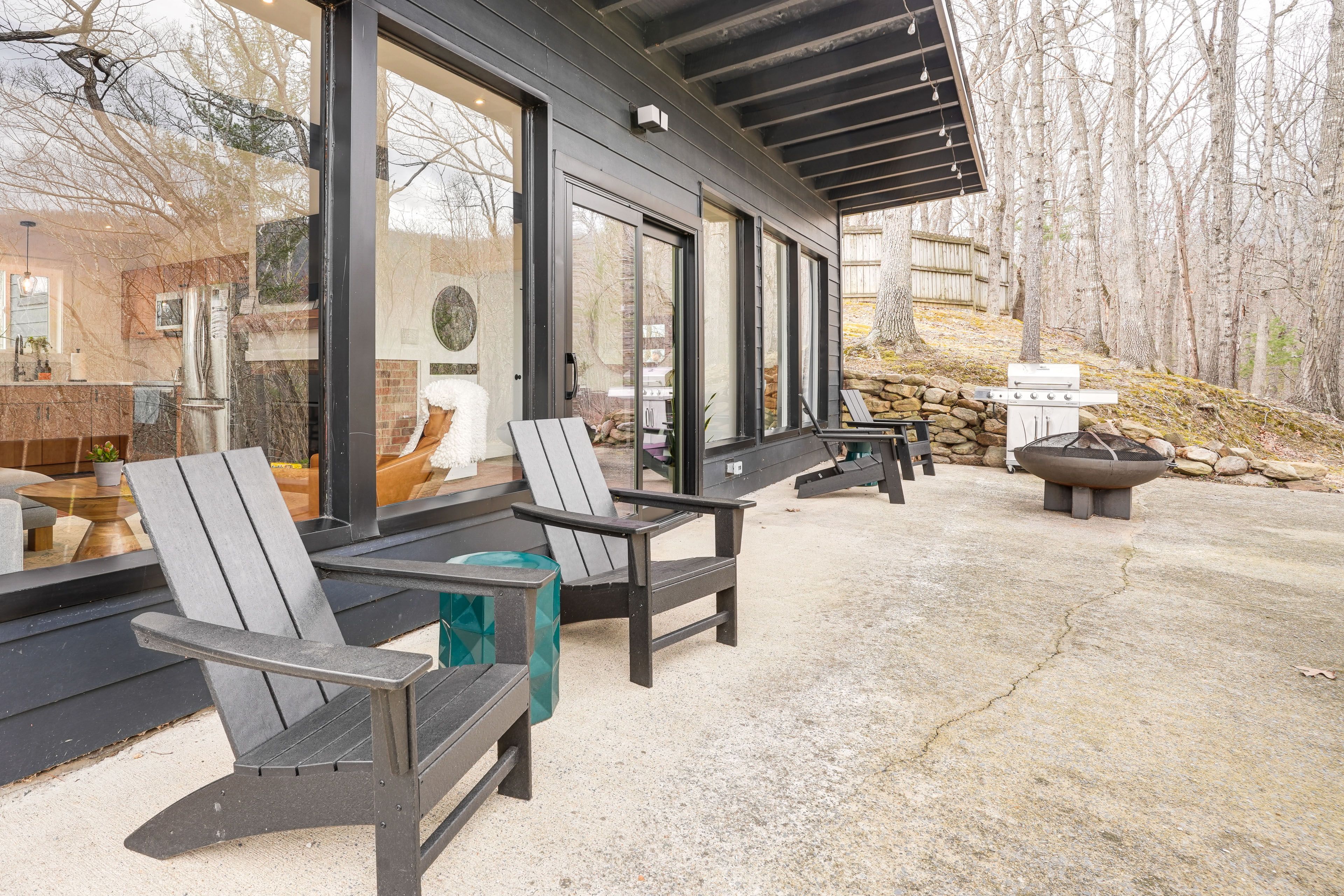 Patio | Adirondack Chairs | Gas Grill | Fire Pit