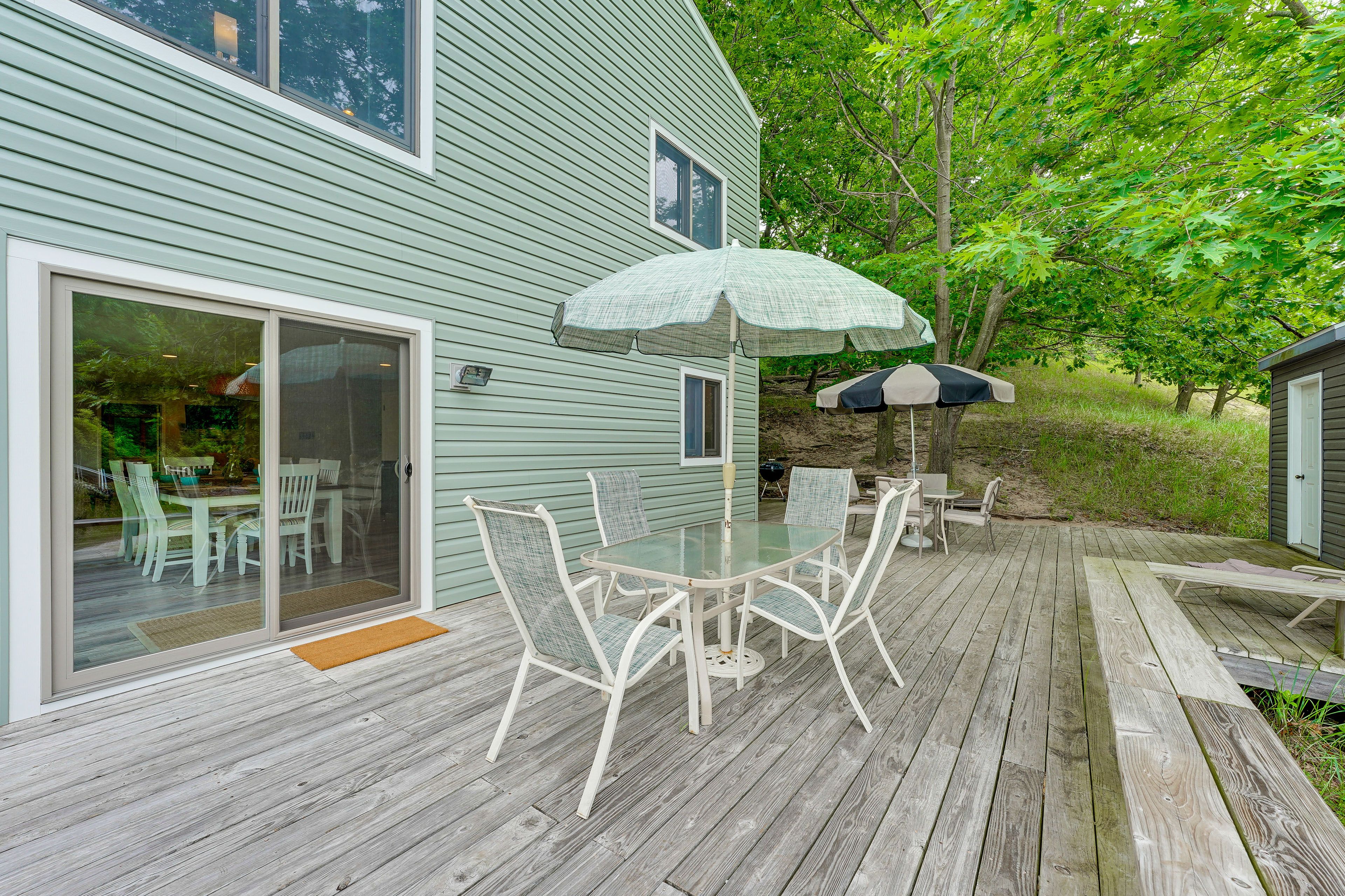 Deck | 3 Dining Areas | Charcoal Grill