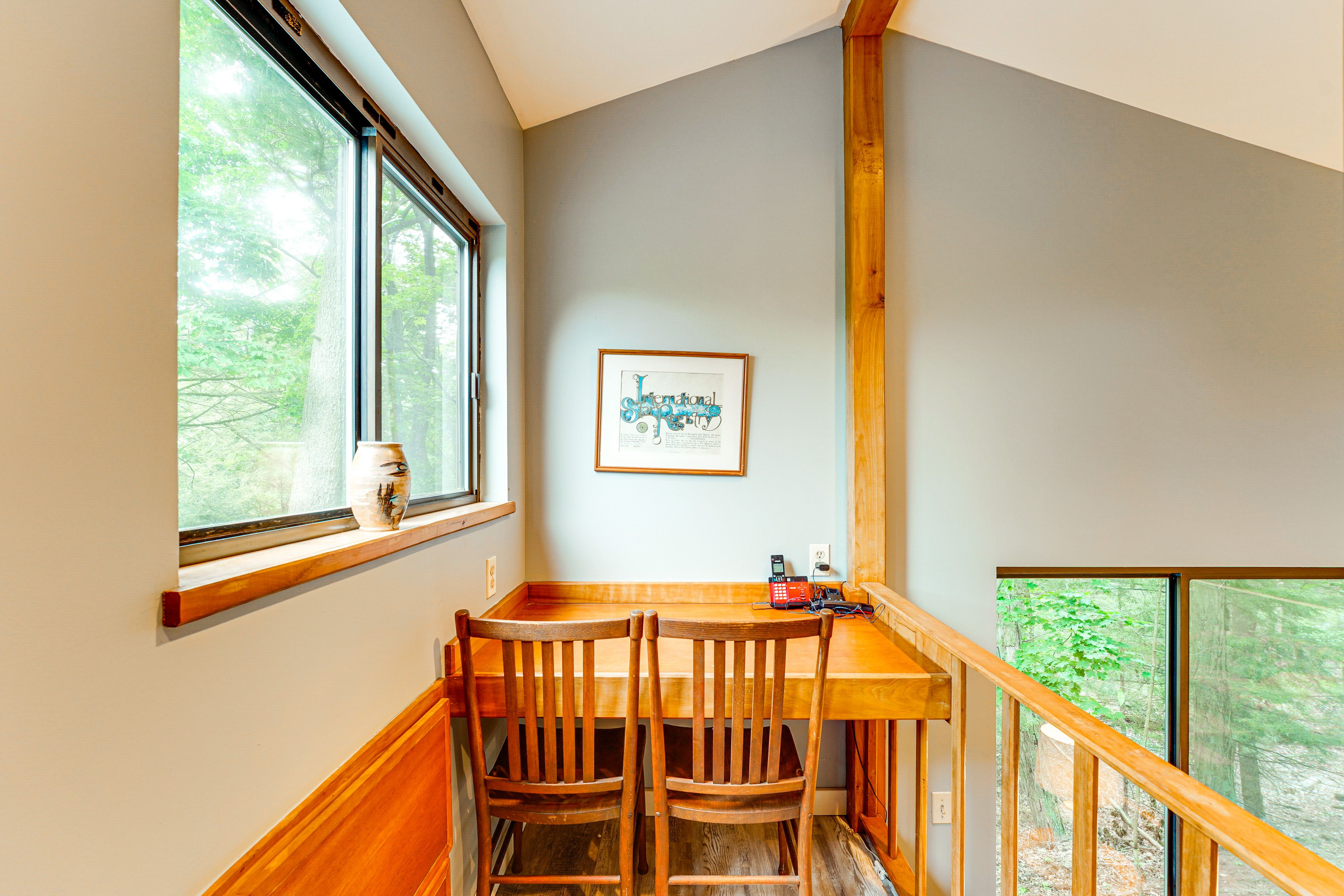 Office Nook | 2nd Floor | Interior Stairs to Access | Desk Workspace