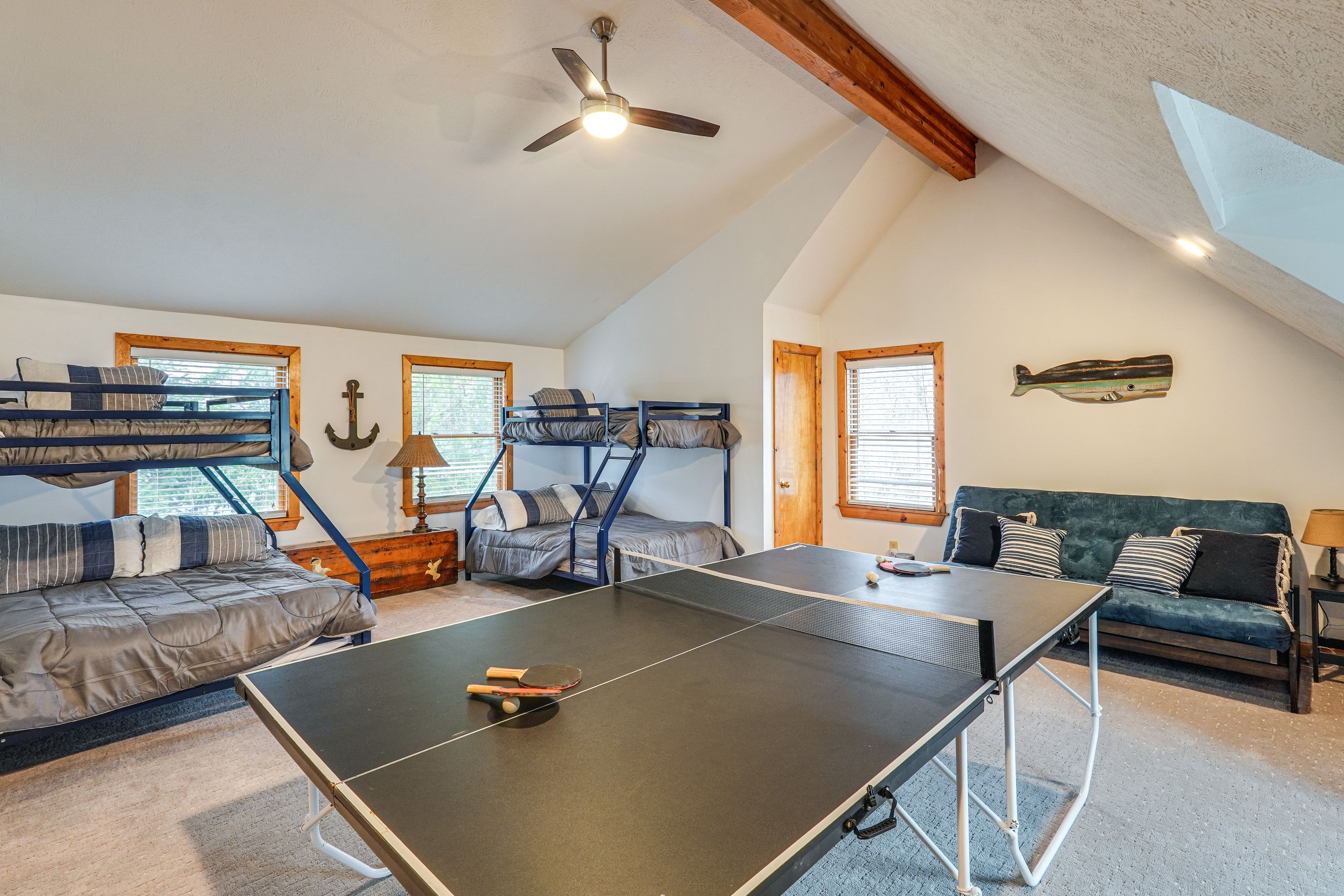 Bedroom 3 | 2nd Floor | 2 Twin/Full Bunk Beds | Full Futon