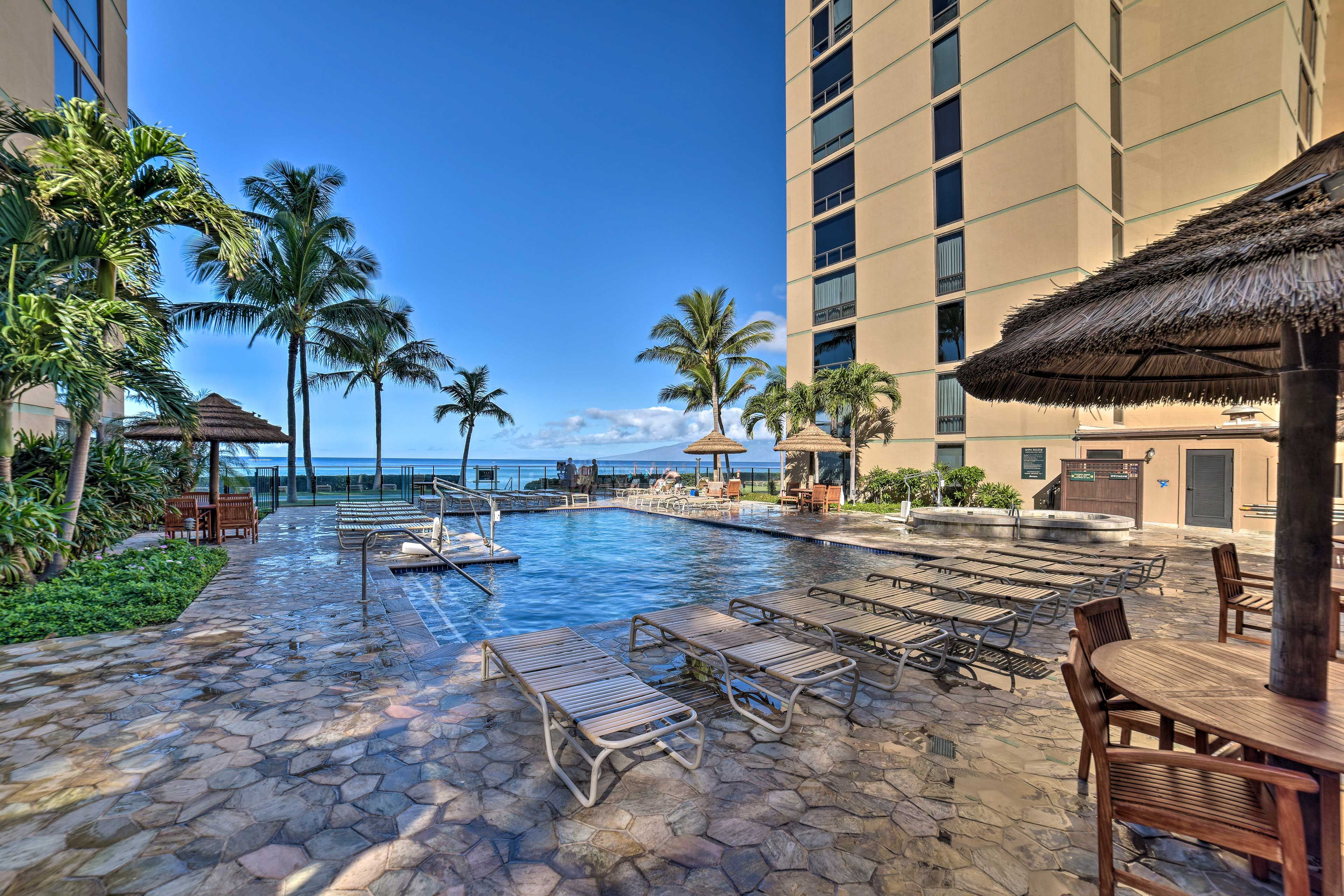 Mahana at Kaanapali | Community Amenities | Heated Pool & Hot Tub
