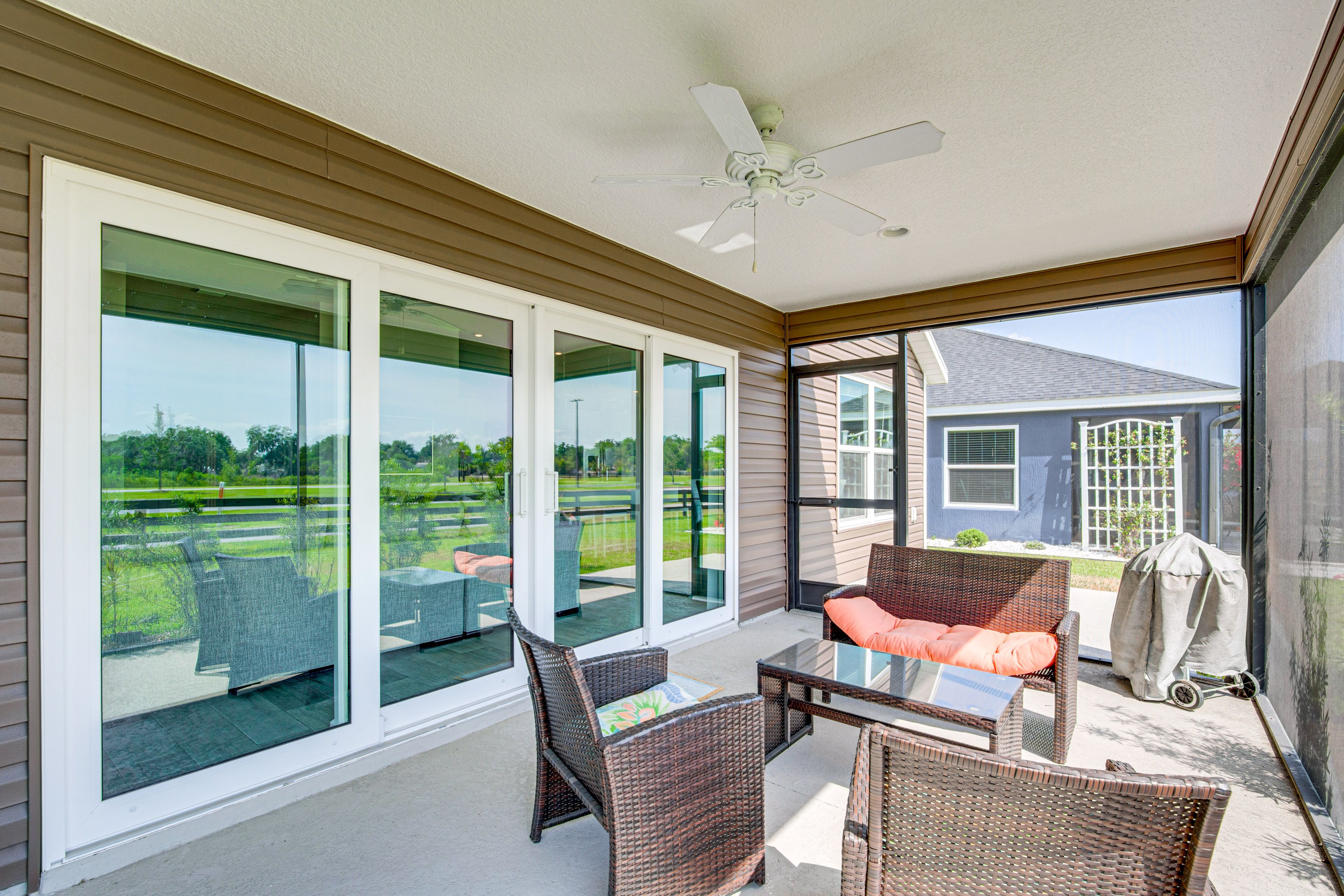 Screened-In Patio | Outdoor Seating | Grill