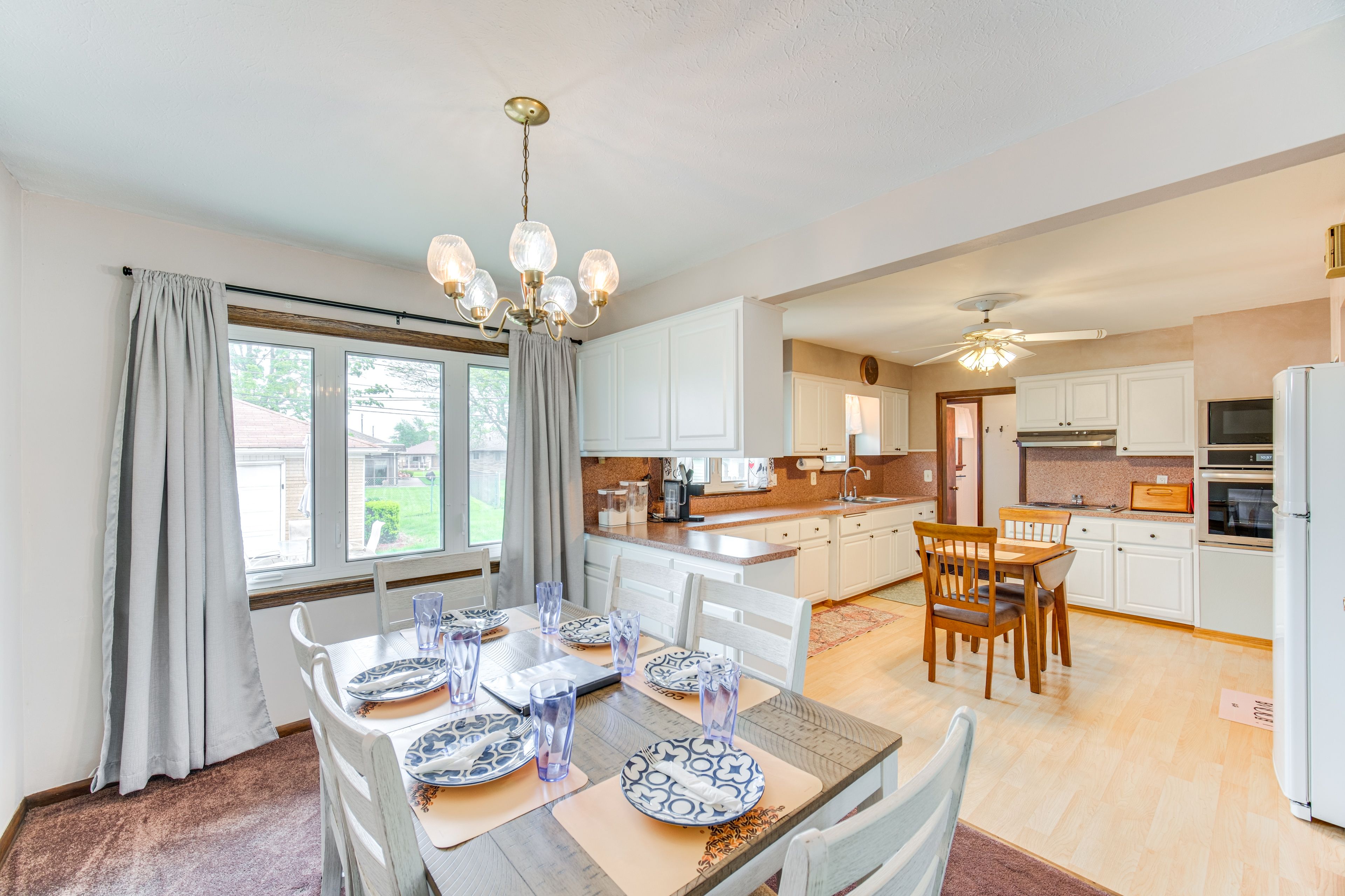 Dining Area | Dishware & Flatware | Central A/C & Heat | Single-Story Home