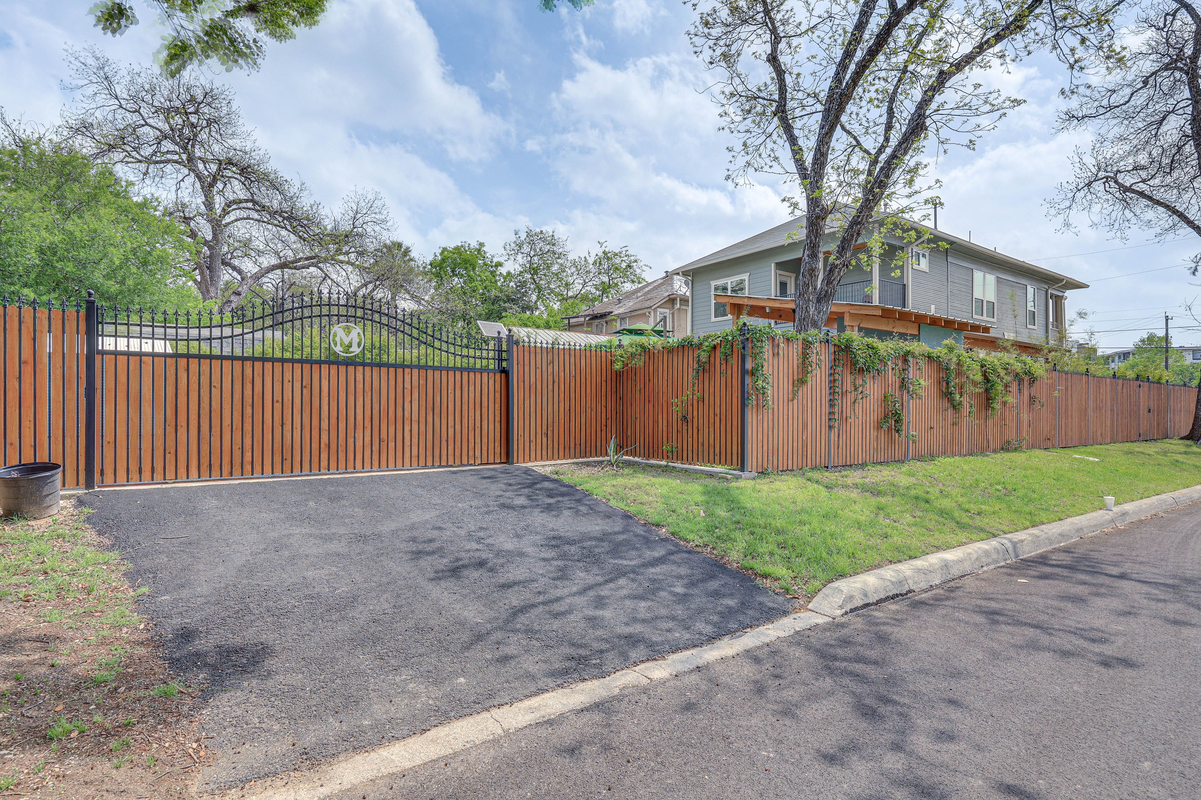 Gated Driveway Entrance