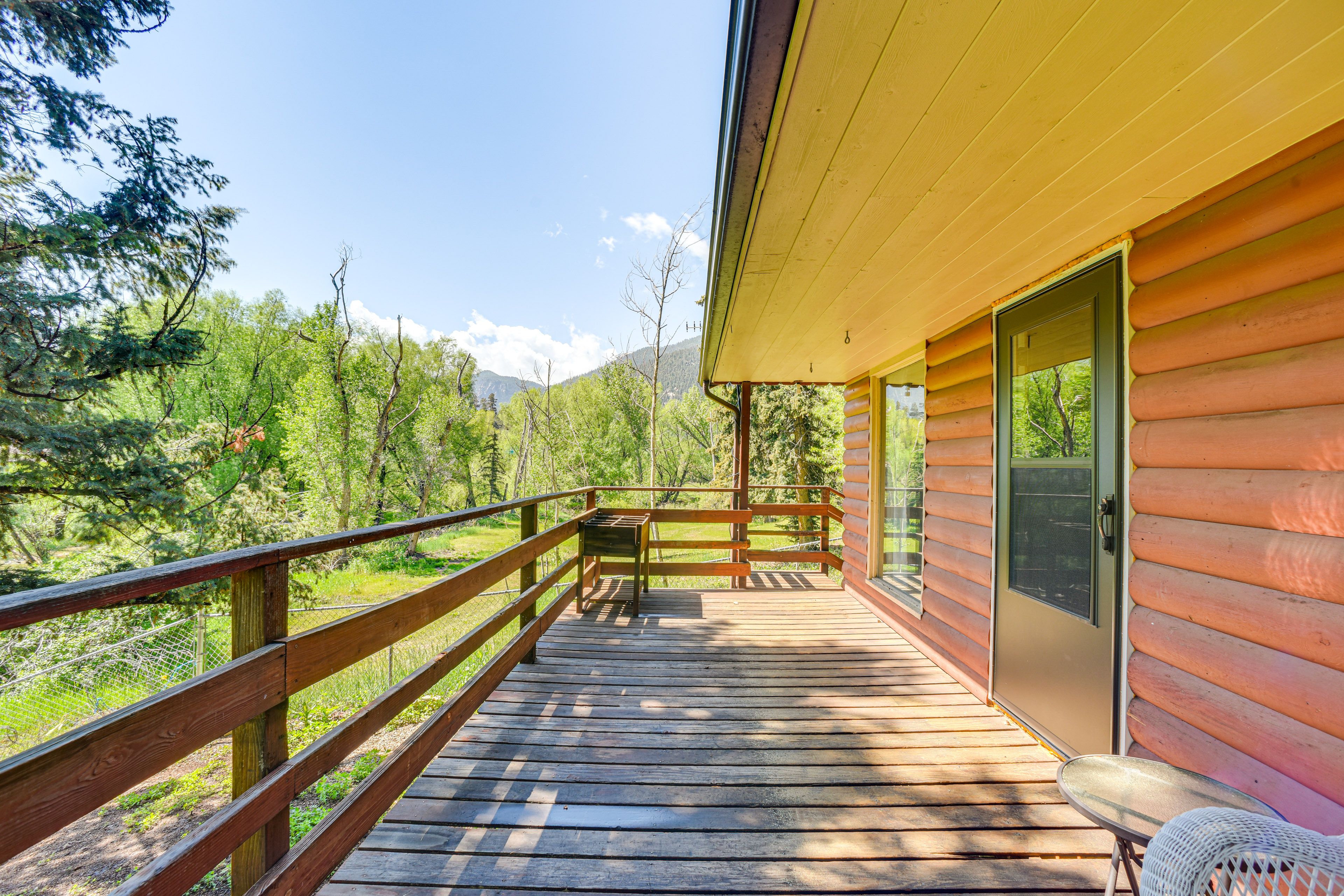 Covered Deck | Charcoal Grill