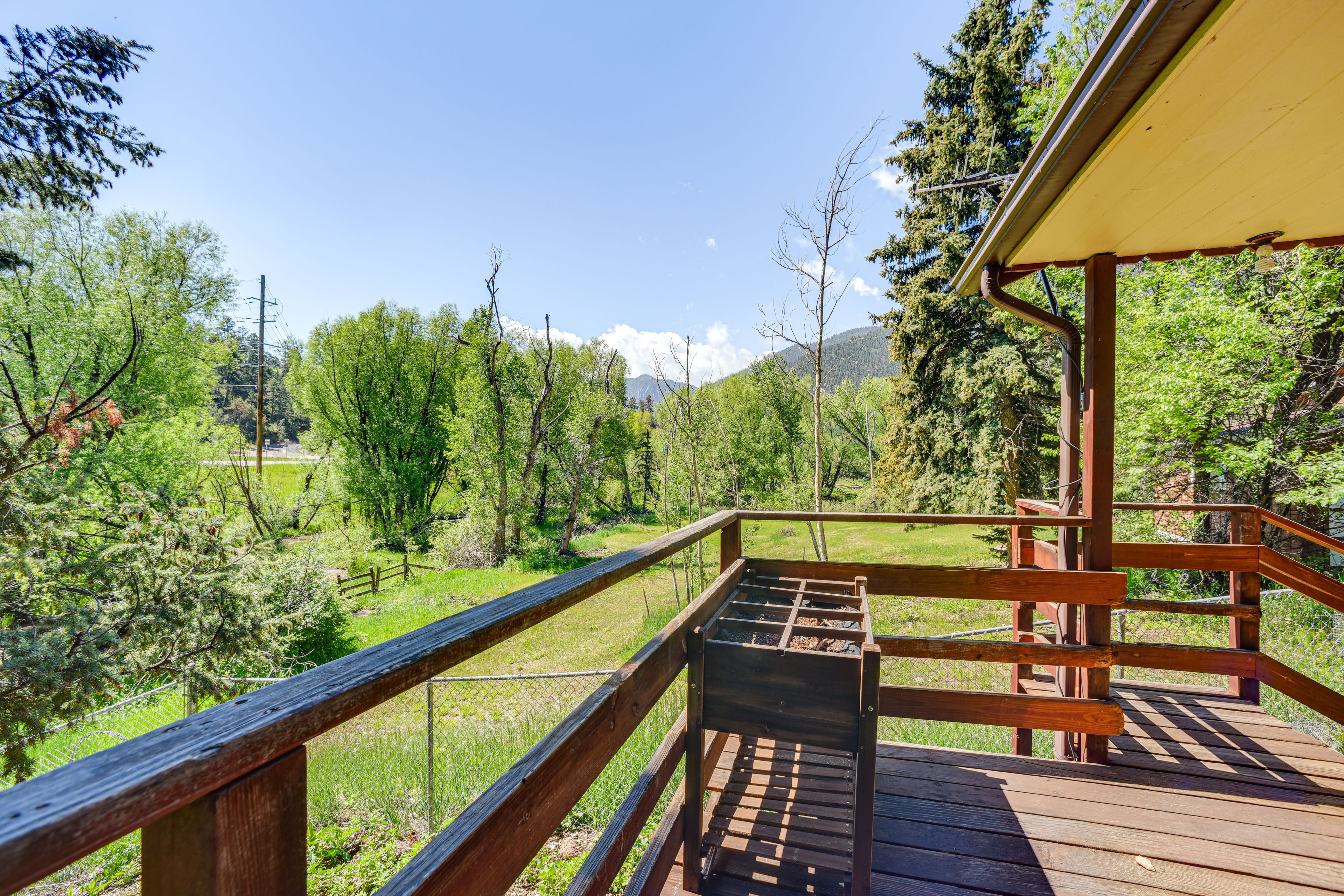 Cabin Exterior | Creek & Mountain Views