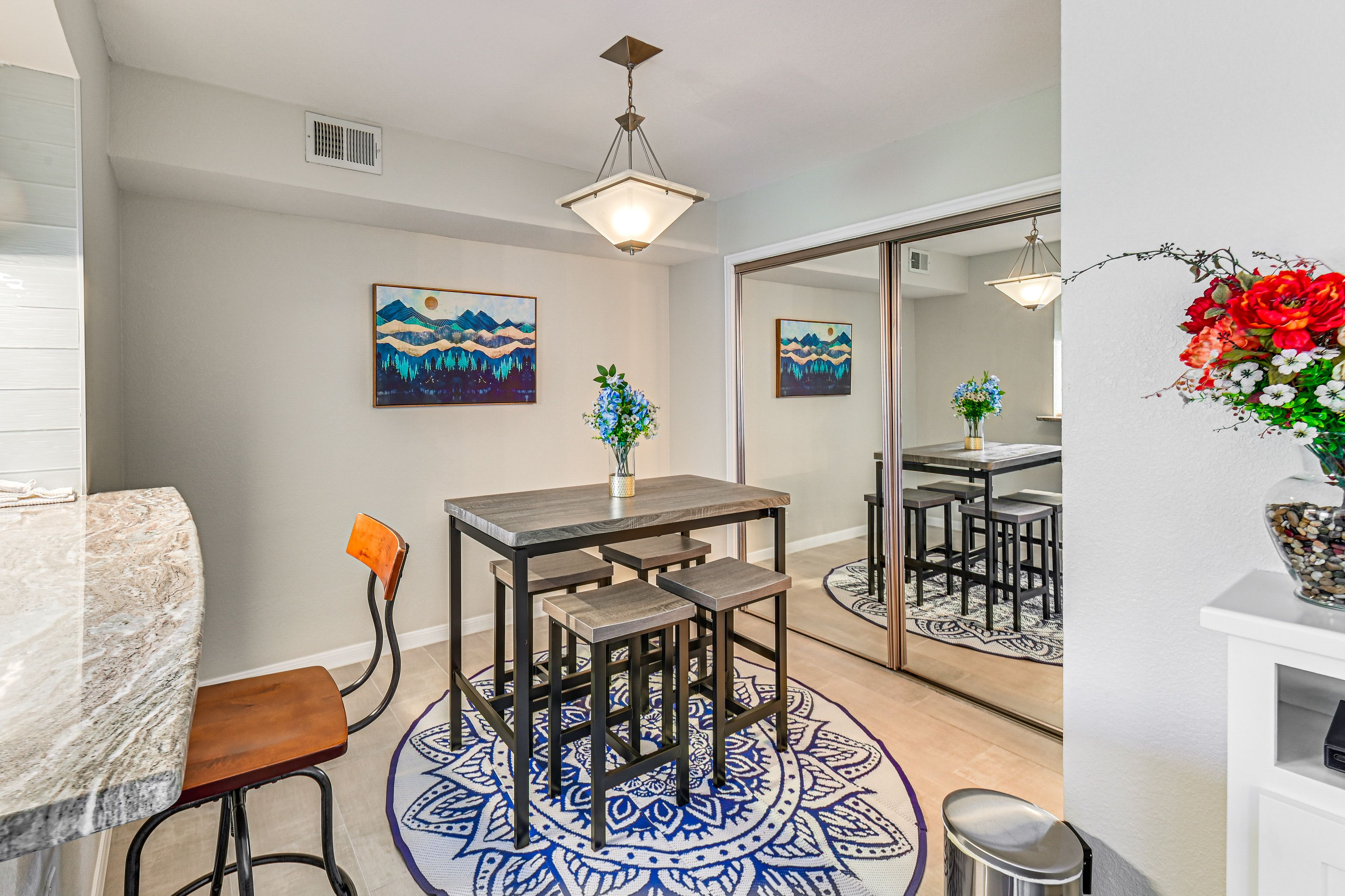 Dining Area | Dishware & Flatware Provided | 1st Floor
