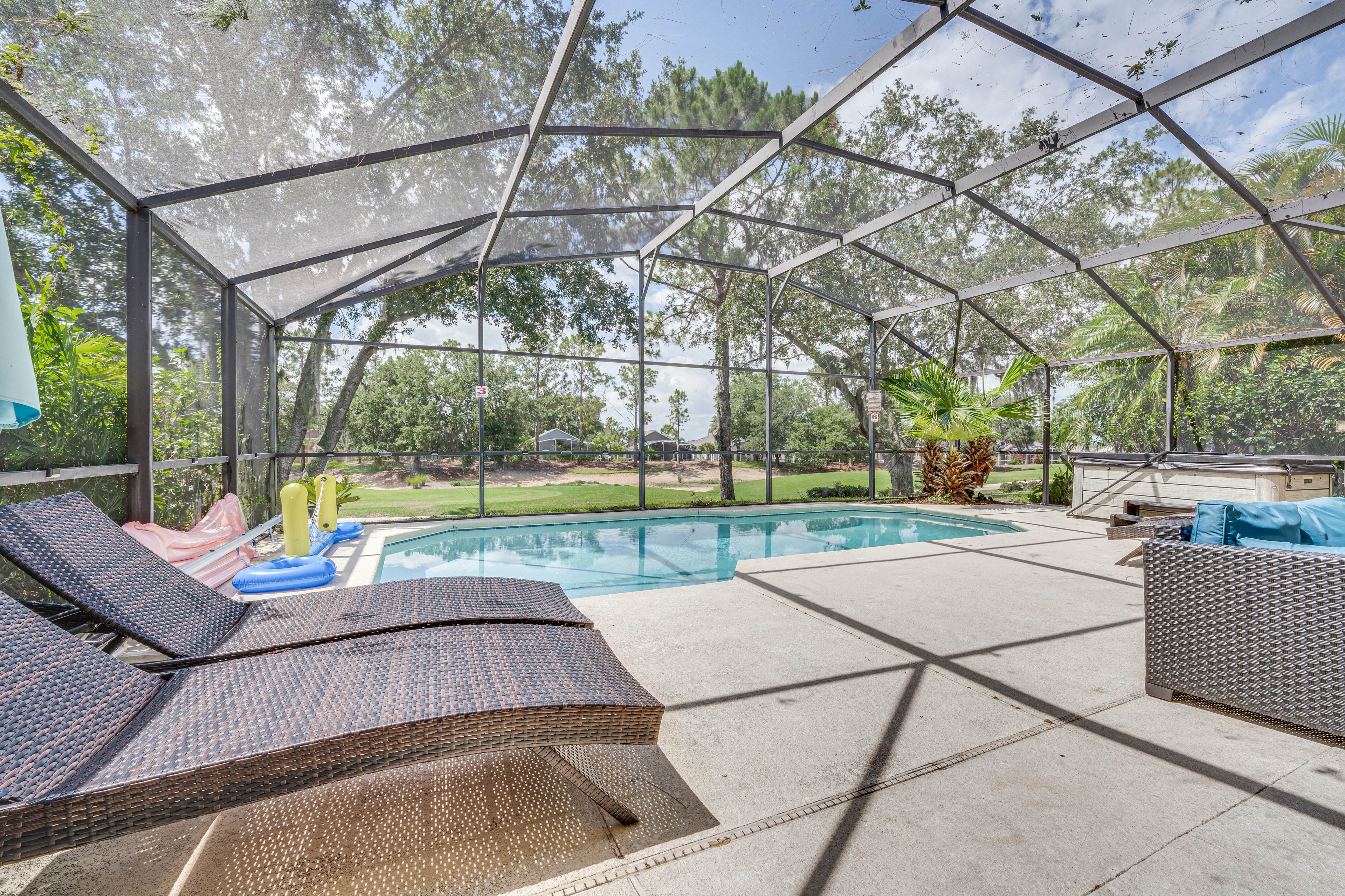 Haines City Vacation Rental | 4BR | 3BA | 1,542 Sq Ft | 1 Step to Enter