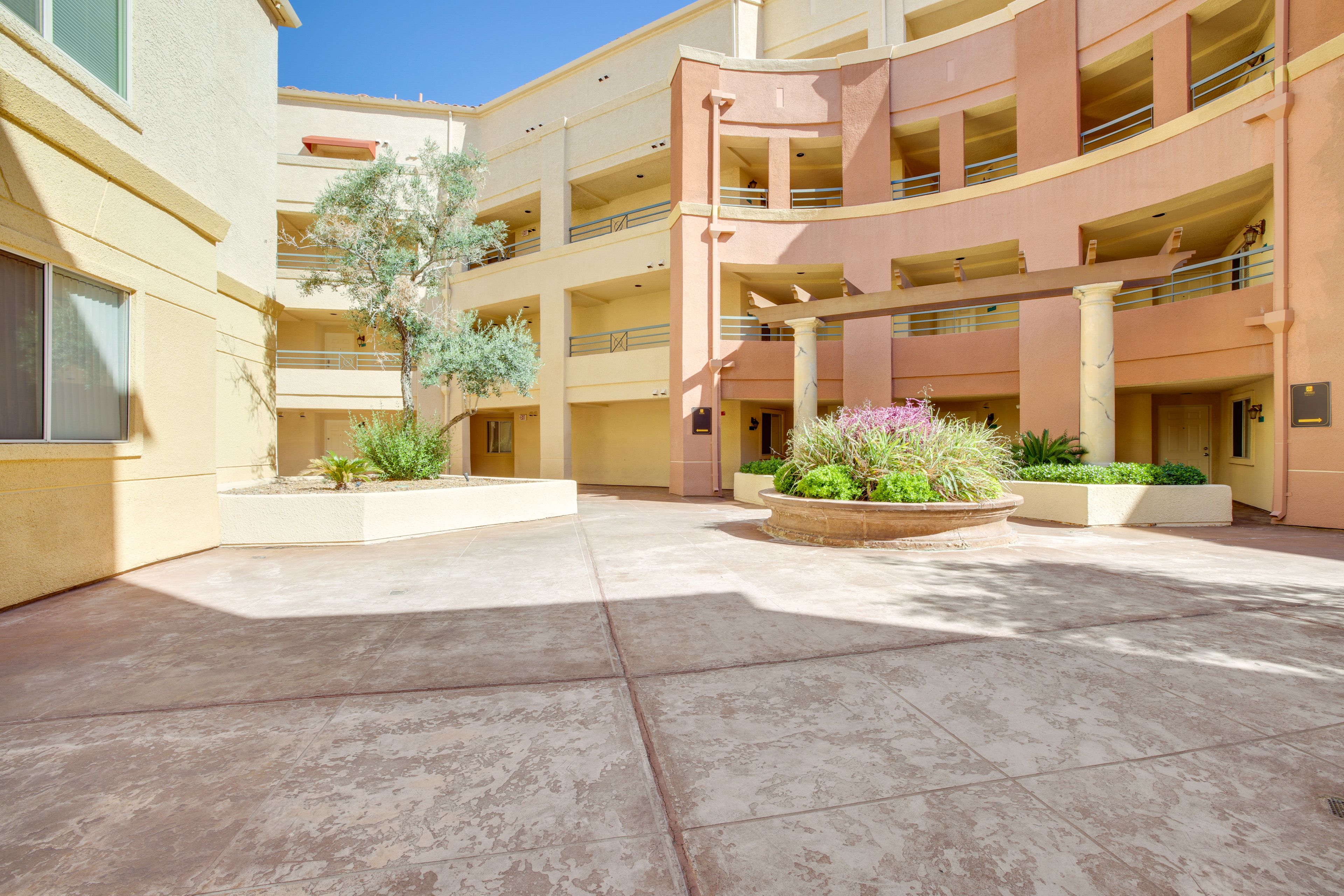 Building Exterior | Open Community Lot (First-Come, First-Served)