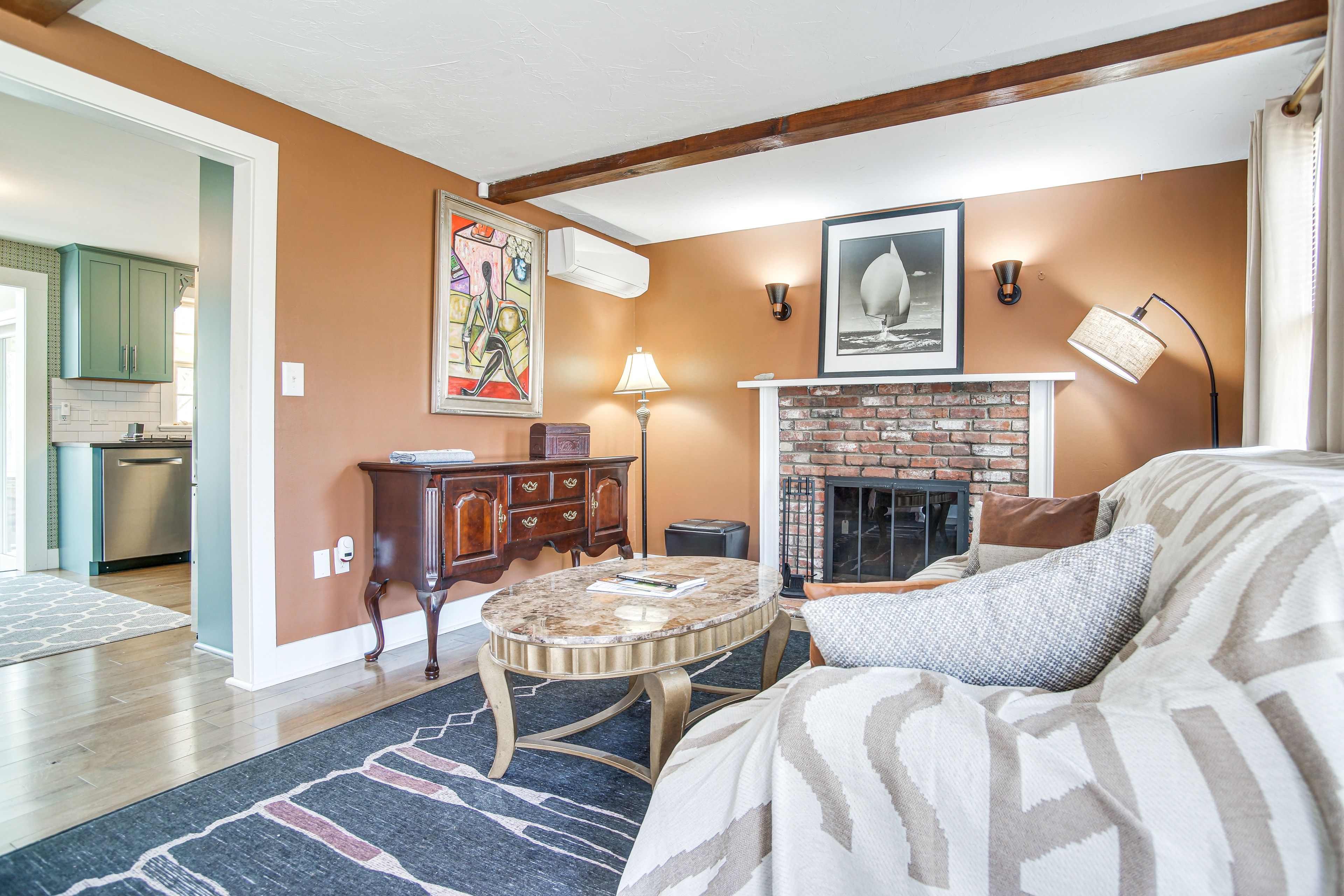 Living Room | 1st Floor | Mini-Split A/C | Central Heat