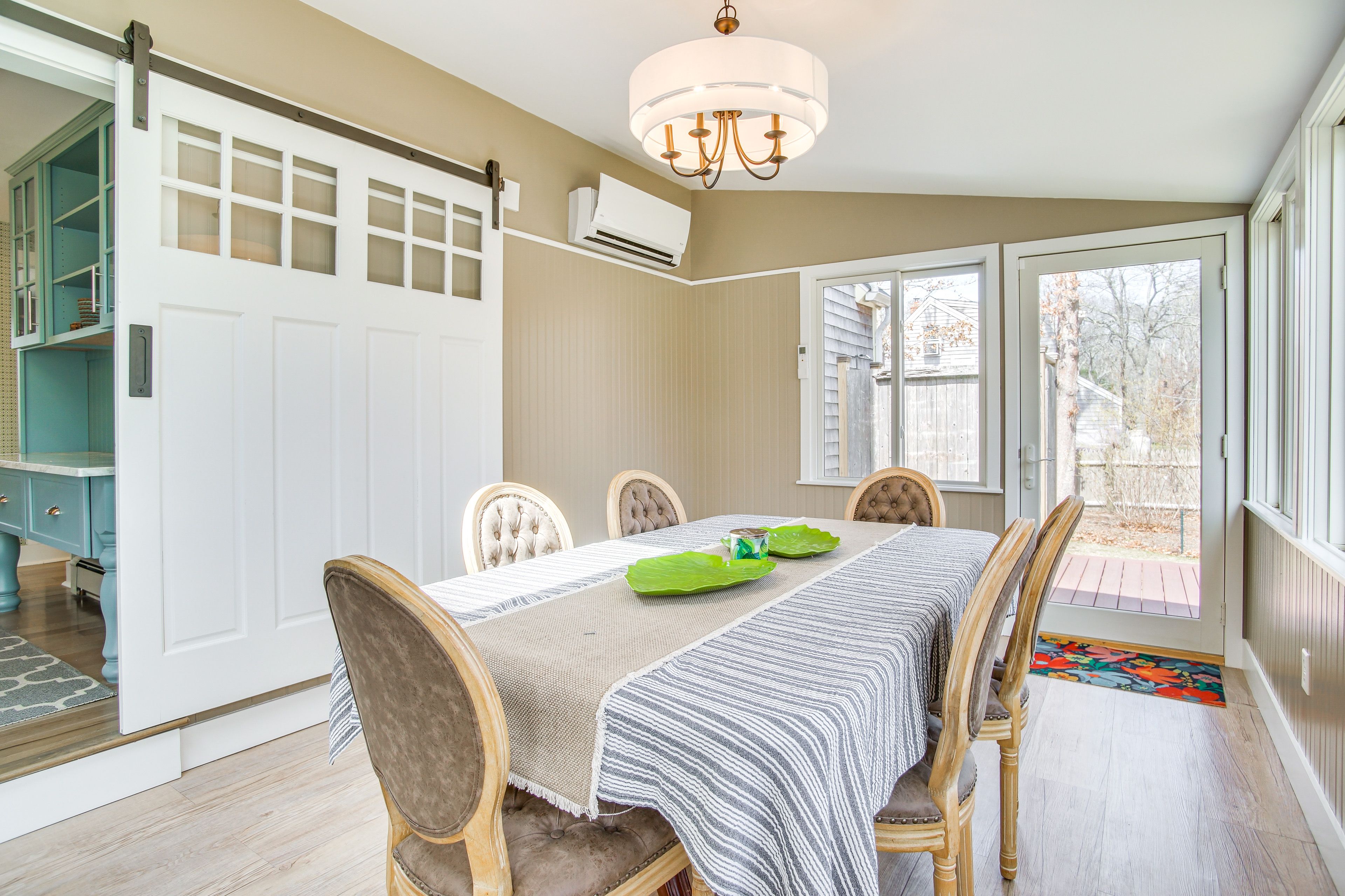 Sunroom | 1st Floor (1 Step Required) | Dining Table | Dishware/Flatware
