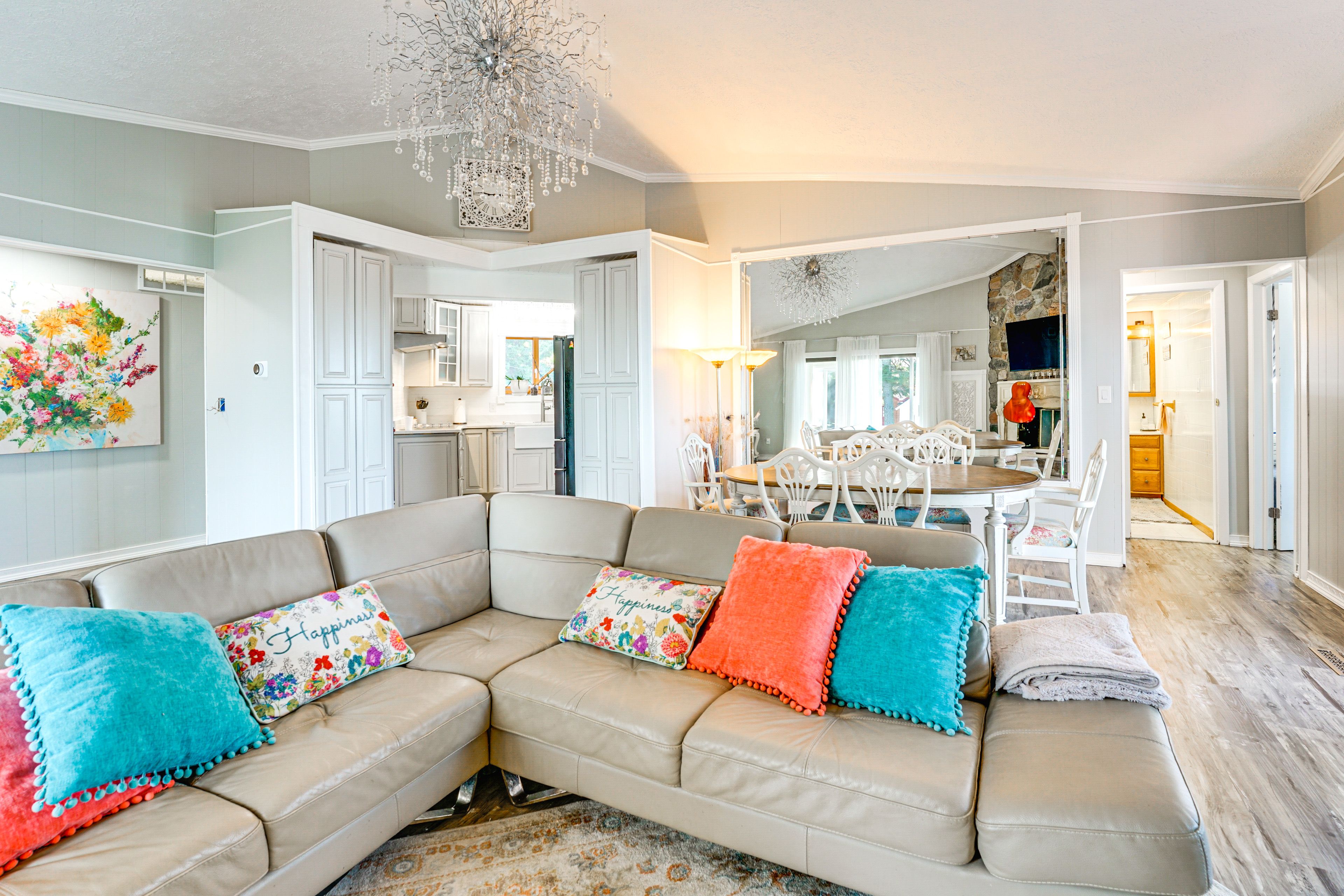 Living Room | 2-Story Home | Central A/C & Heating | Open Floor Plan
