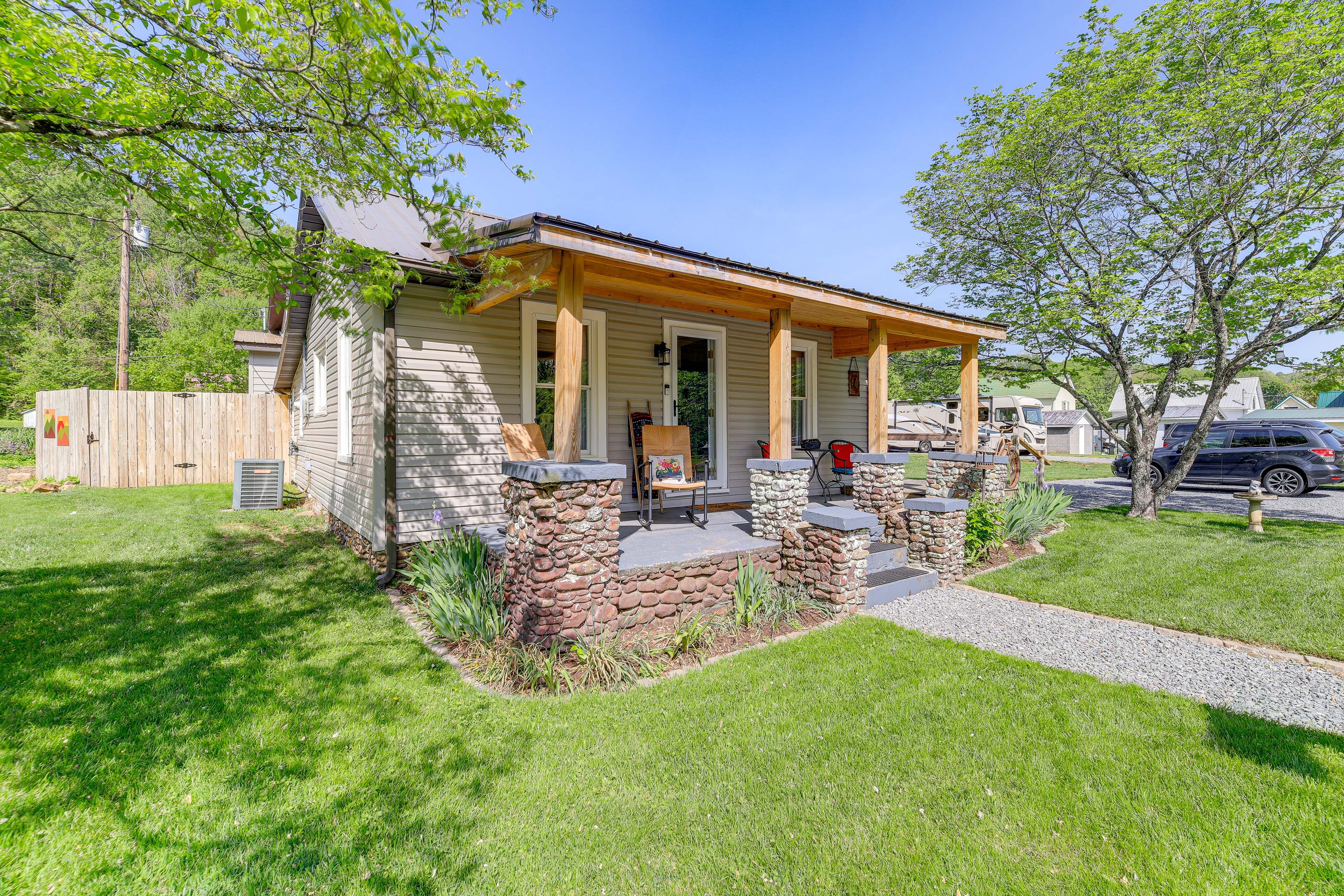 Cottage Exterior | Wraparound Deck | Fire Pit | Gazebo