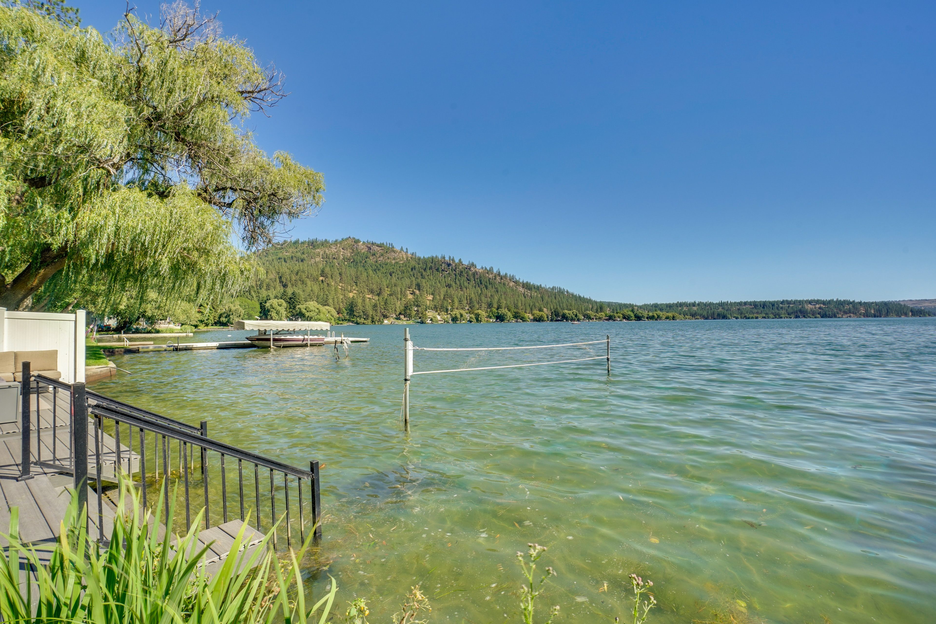 Direct Lake Spokane Access | Sunset Bay Views | Private Dock