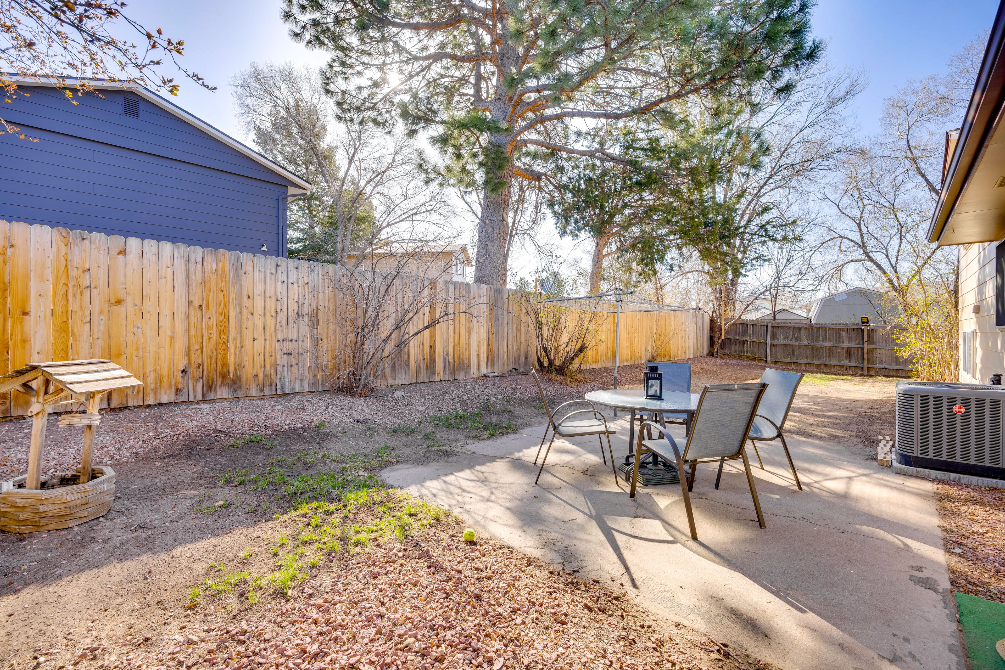 Private Backyard Area