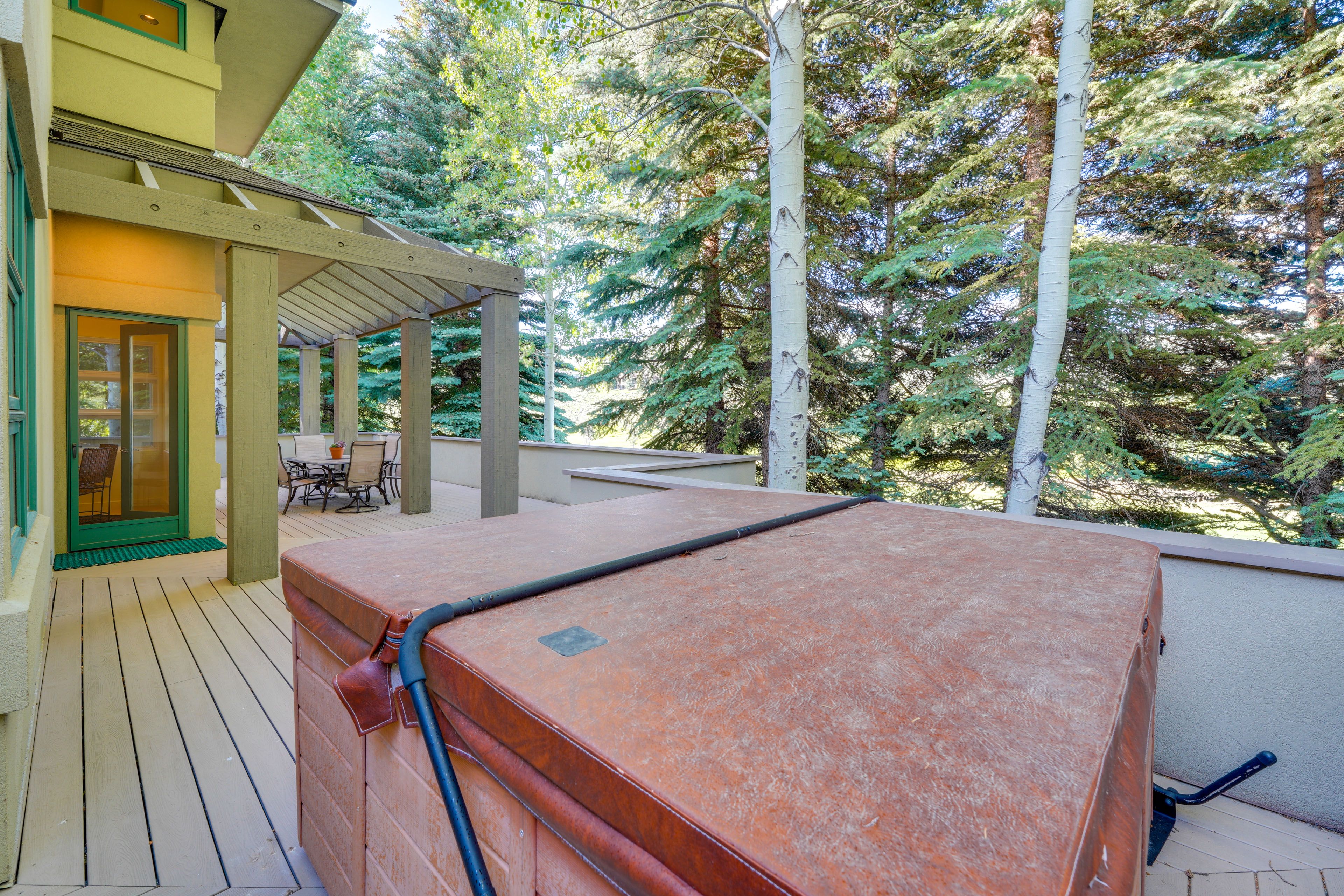 Wraparound Deck | Hot Tub | Dining Area | Gas Grill