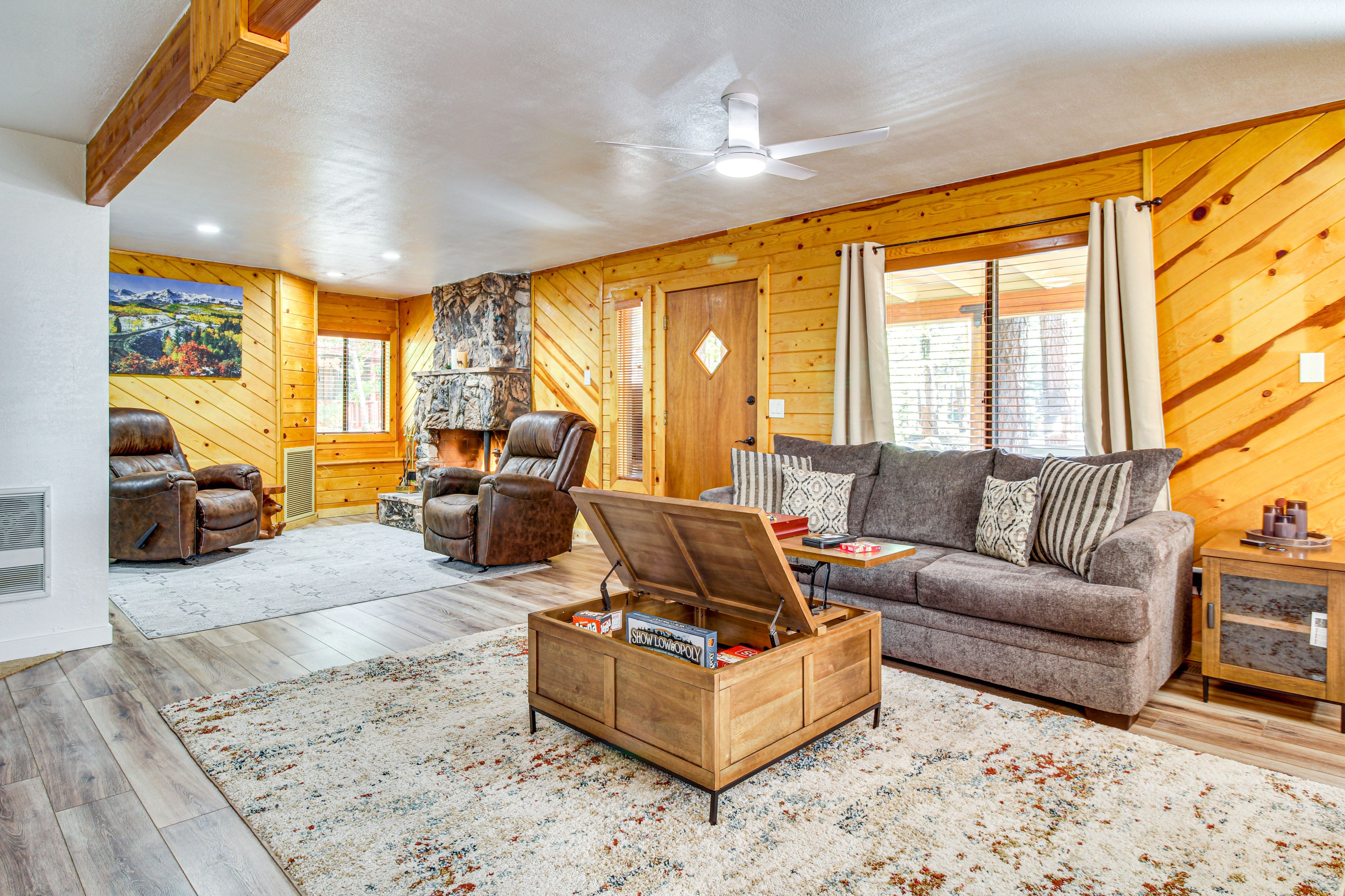 Living Room | 1st Floor | Queen Sleeper Sofa | Open Floor Plan | Game Table