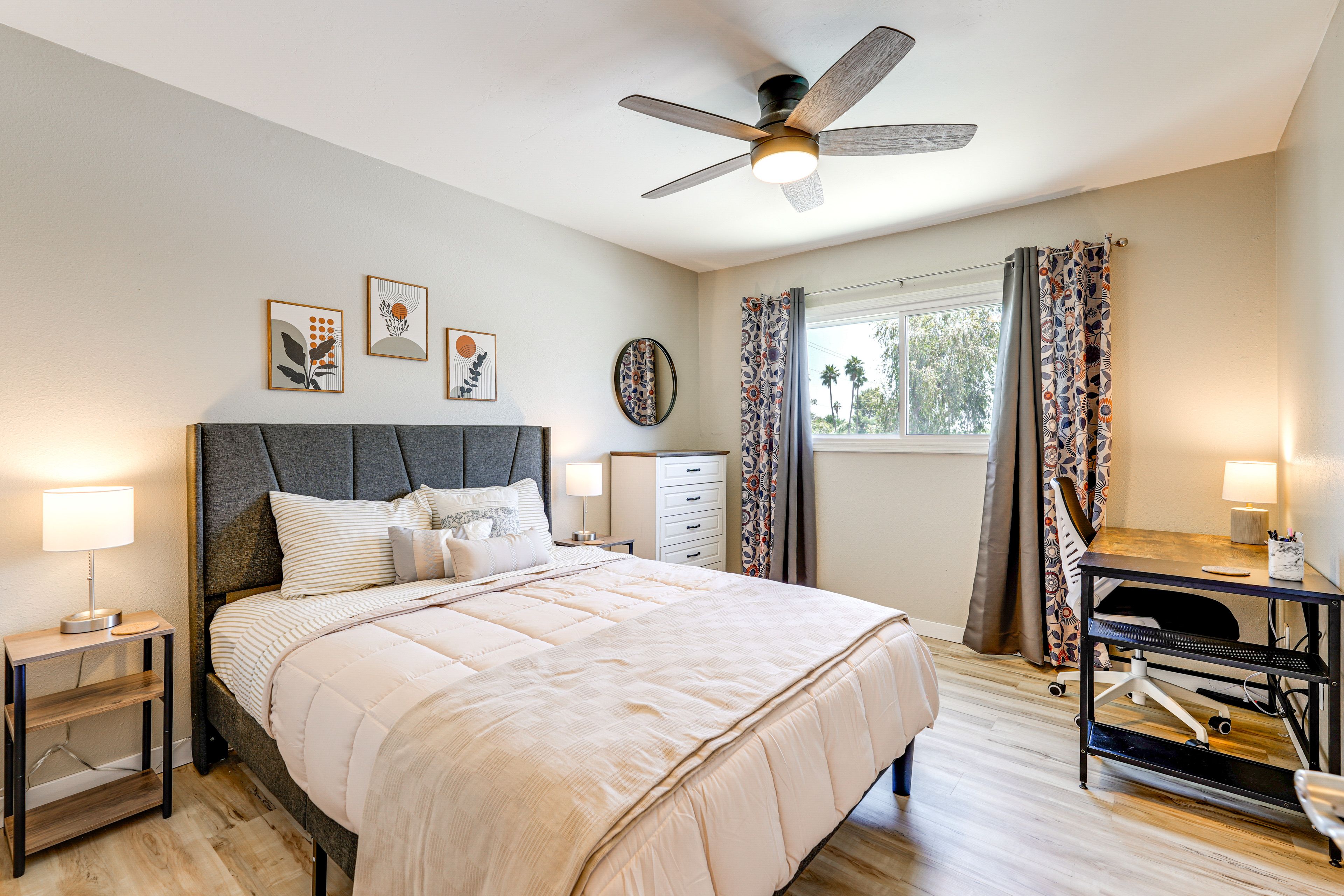Bedroom 2 | Queen Bed | 2nd Floor | Dedicated Workspace