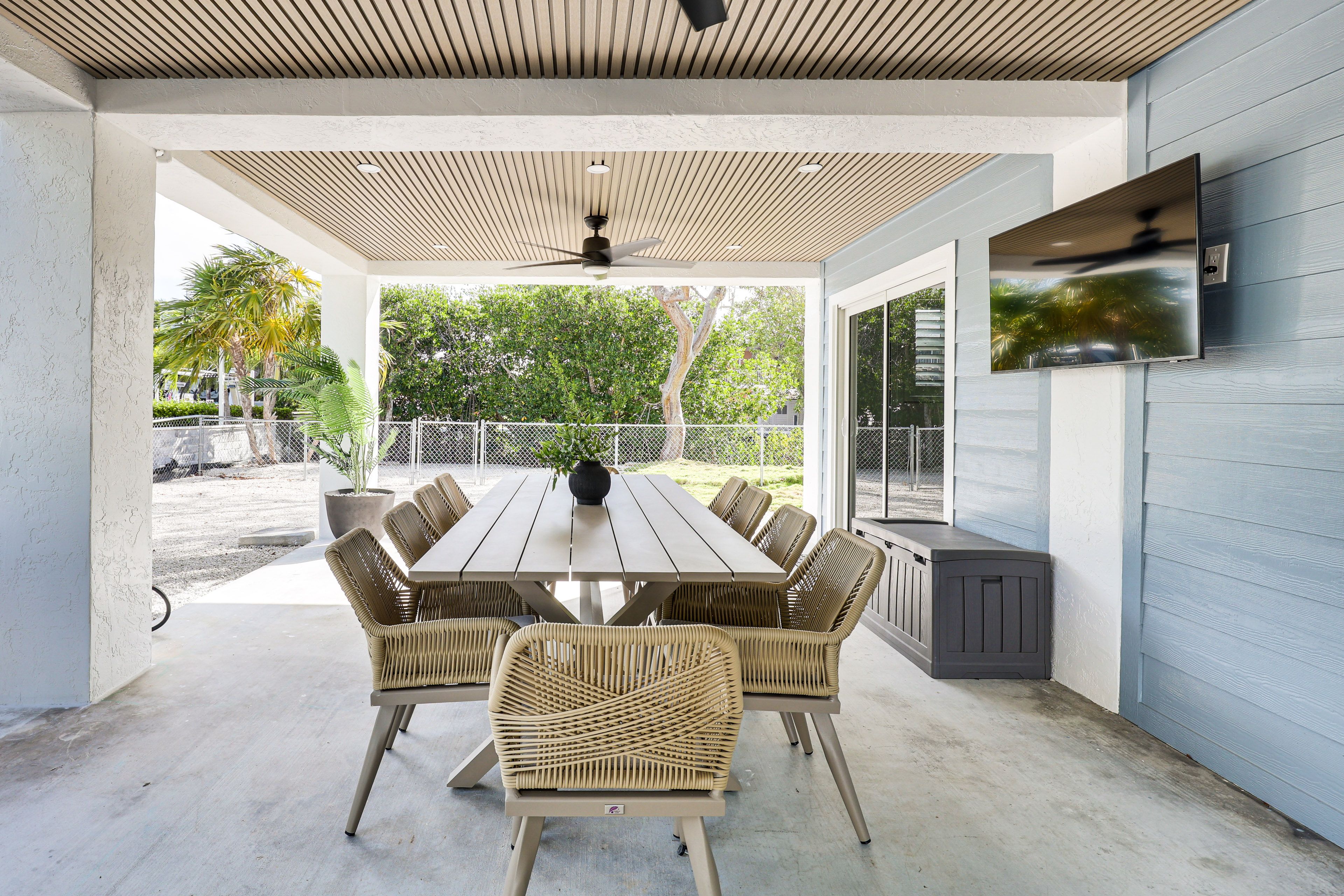 Patio | Gas Grill | TV | Outdoor Dining Space