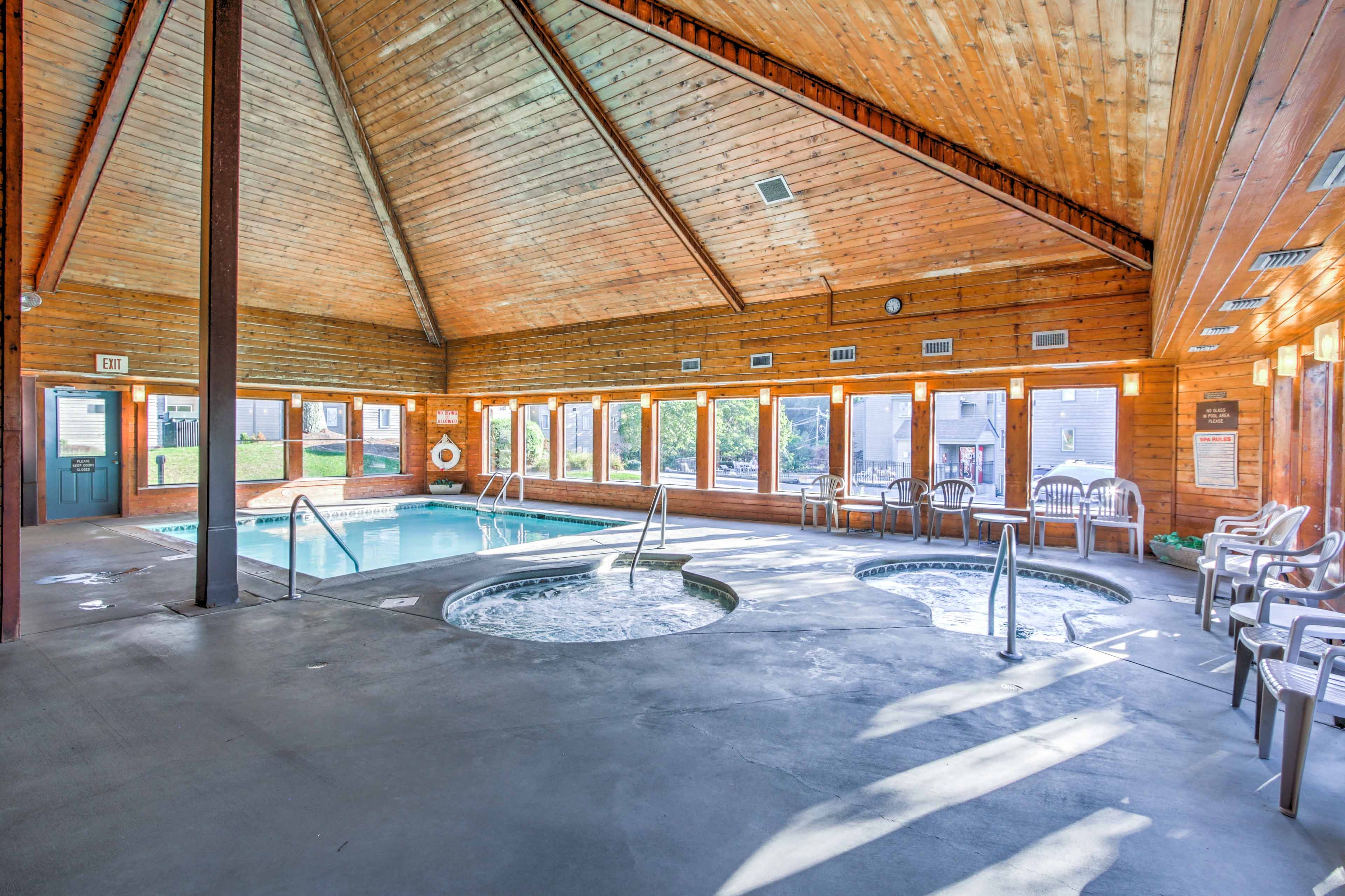The Summit of Gatlinburg | Community Amenities | Indoor Pool & Hot Tubs