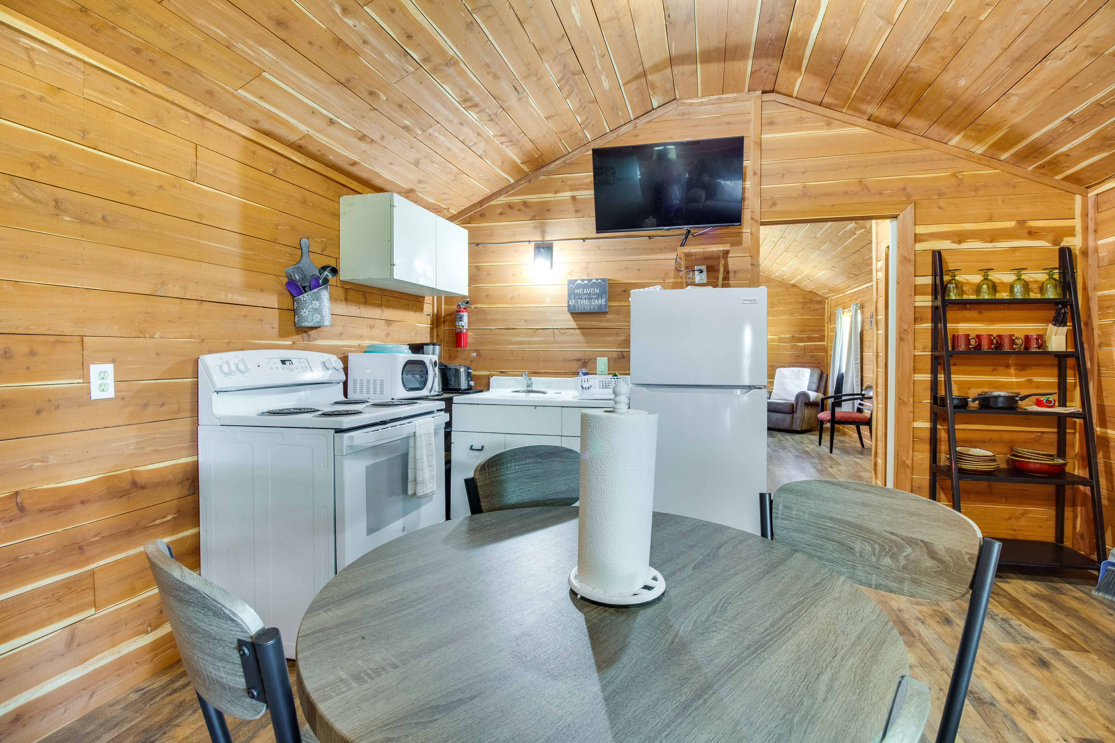 Lakeview Vacation Rental | 1BR | 1BA | 1 Small Step Required | 600 Sq Ft