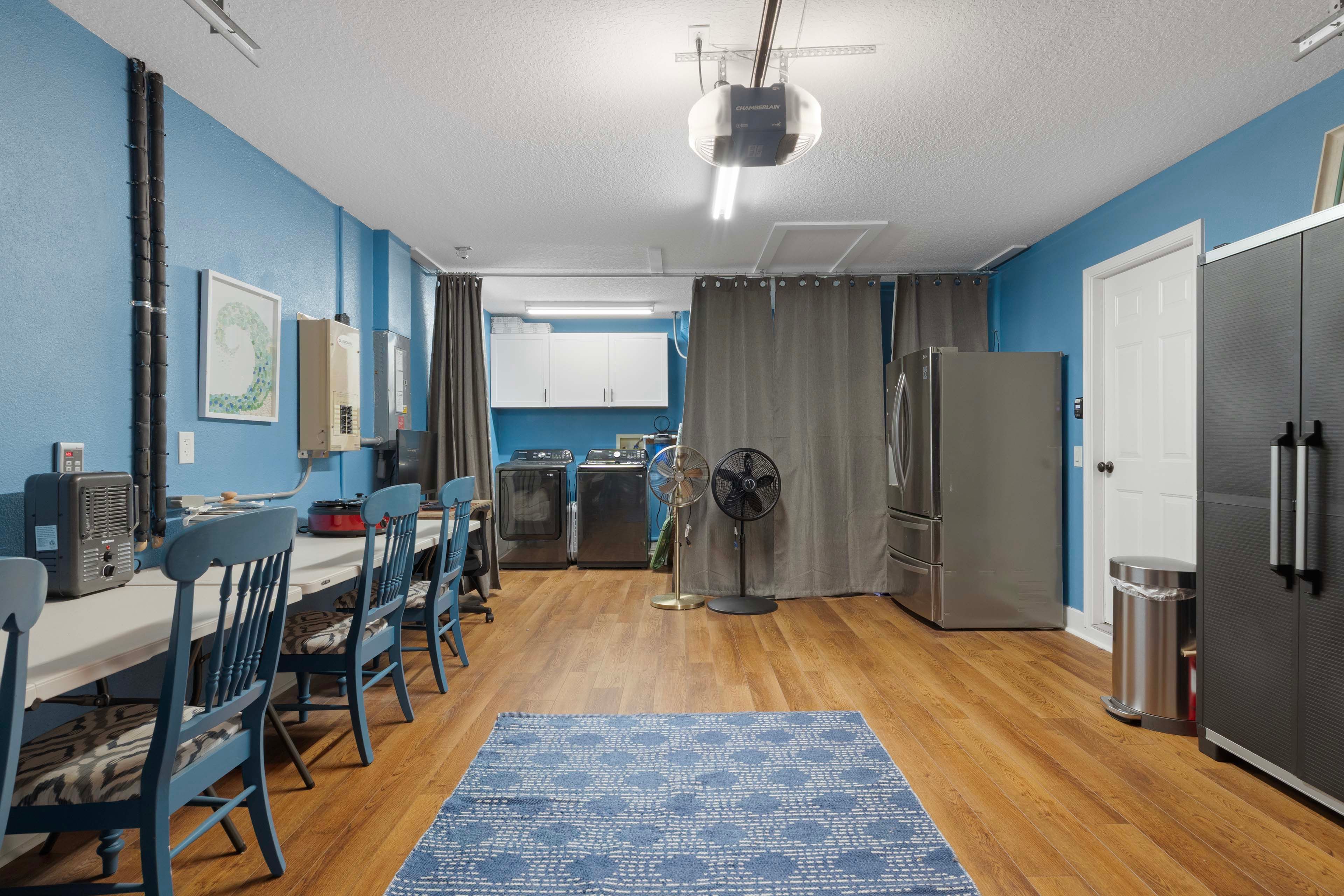 Garage | Dedicated Workspace | Washer & Dryer