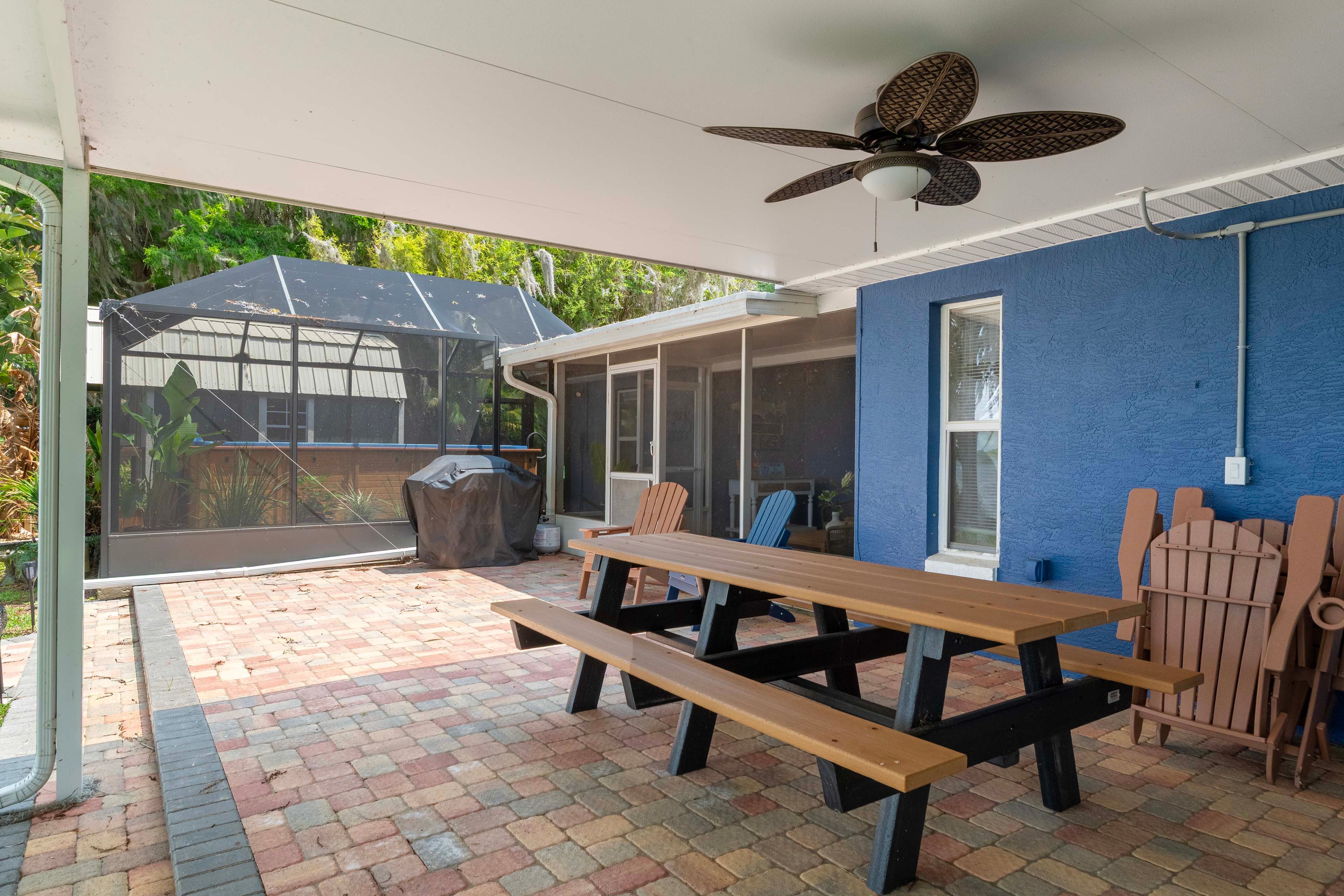 Patio | Outdoor Dining & Bar | Gas Grill