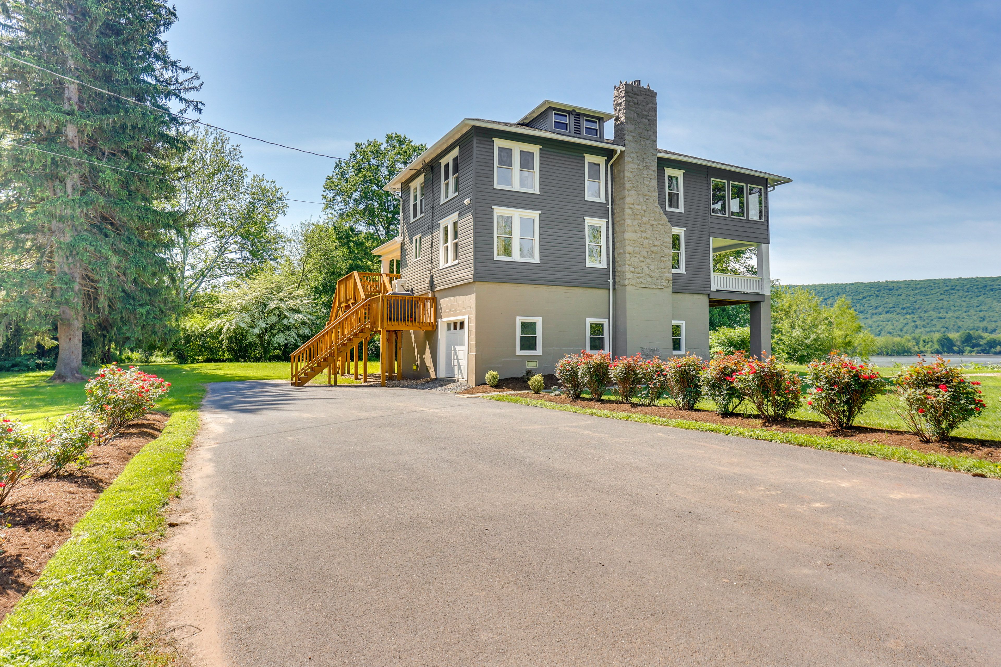 Property Exterior | 2-Story Home | Steps to Susquehanna River