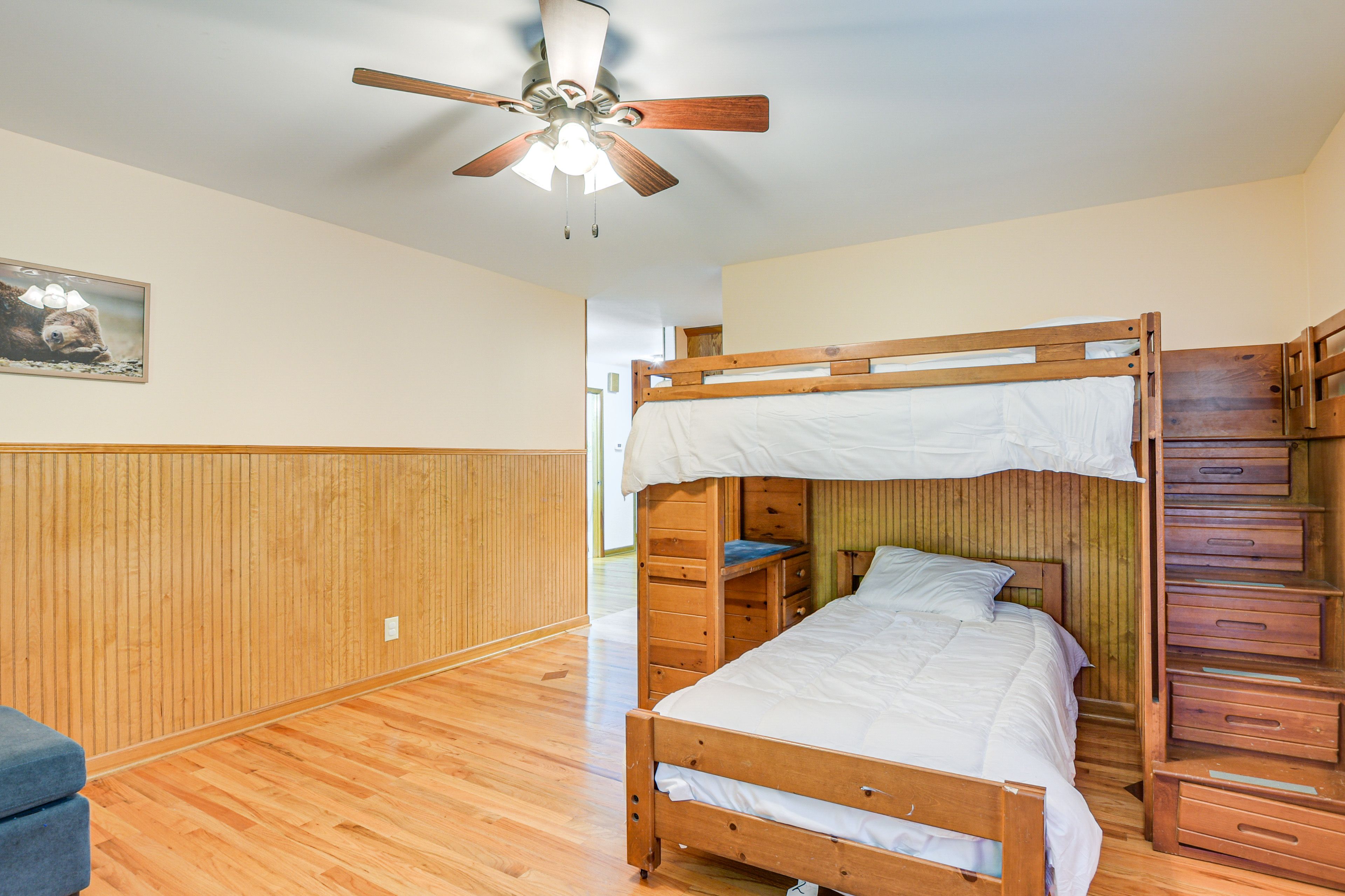 Bonus Room | Twin Bed | Lofted Twin Bed | 1st Floor | Linens Provided